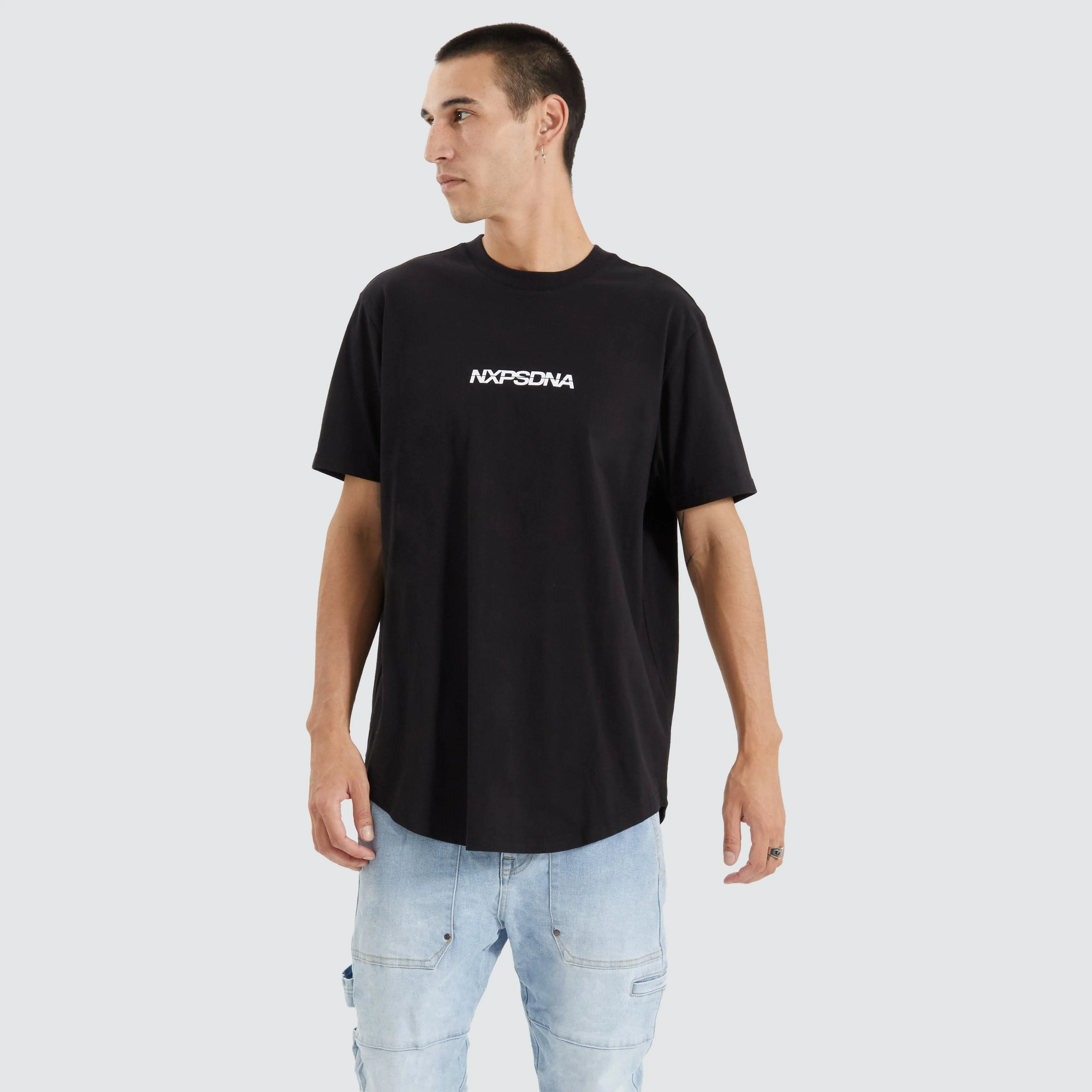 Drayton Dual Curved Tee Jet Black sold by Nena and Pasadena product image thumbnail 3