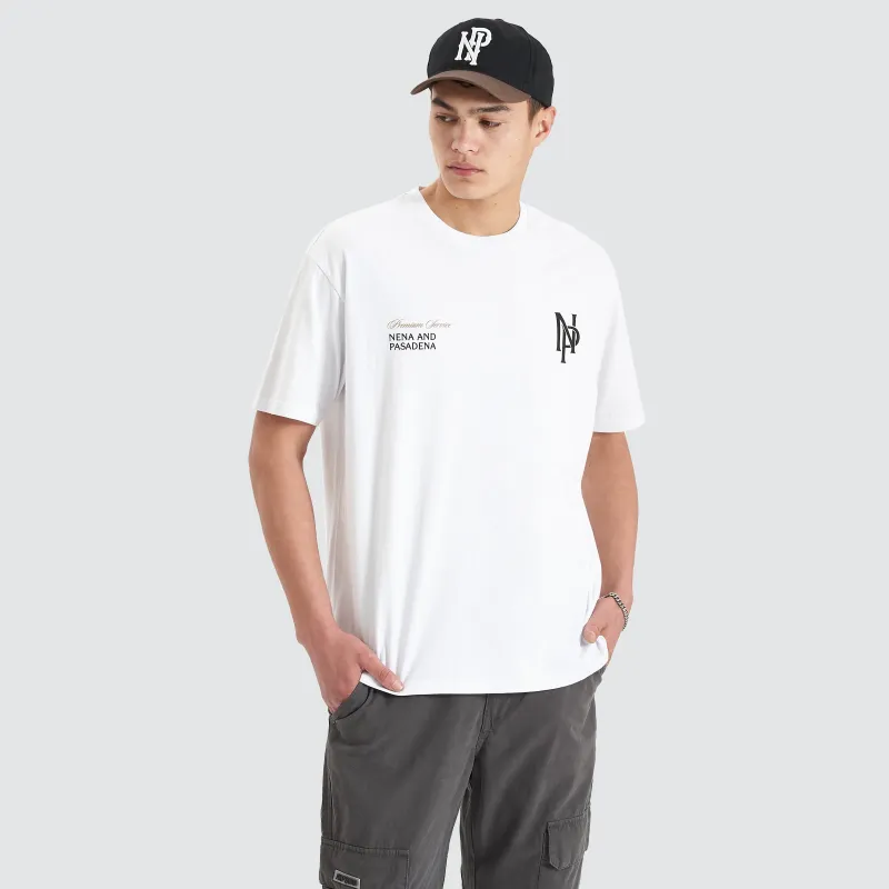 Petronas Heavy Box Fit Tee Optical White sold by Nena and Pasadena