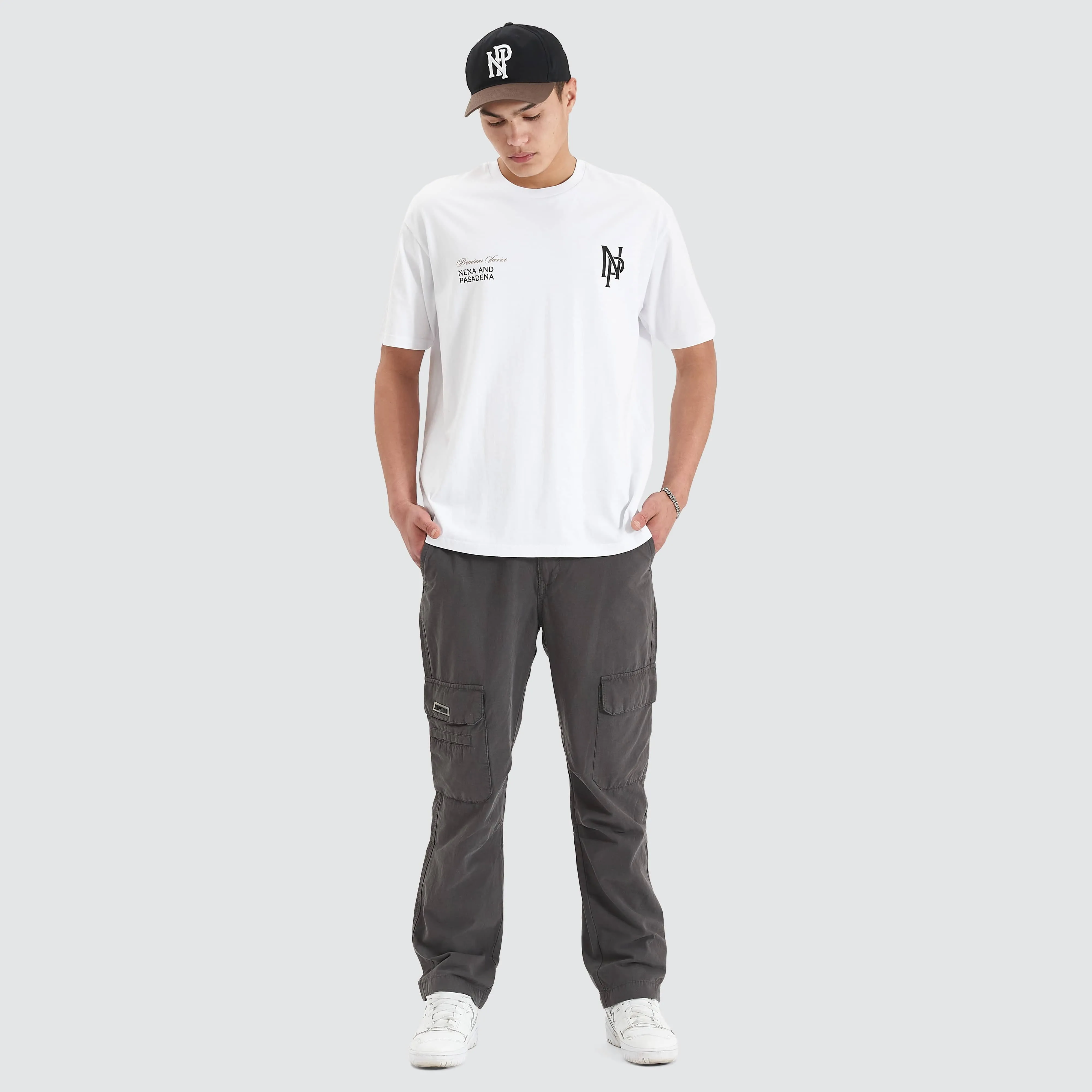 Petronas Heavy Box Fit Tee Optical White sold by Nena and Pasadena product image thumbnail 5