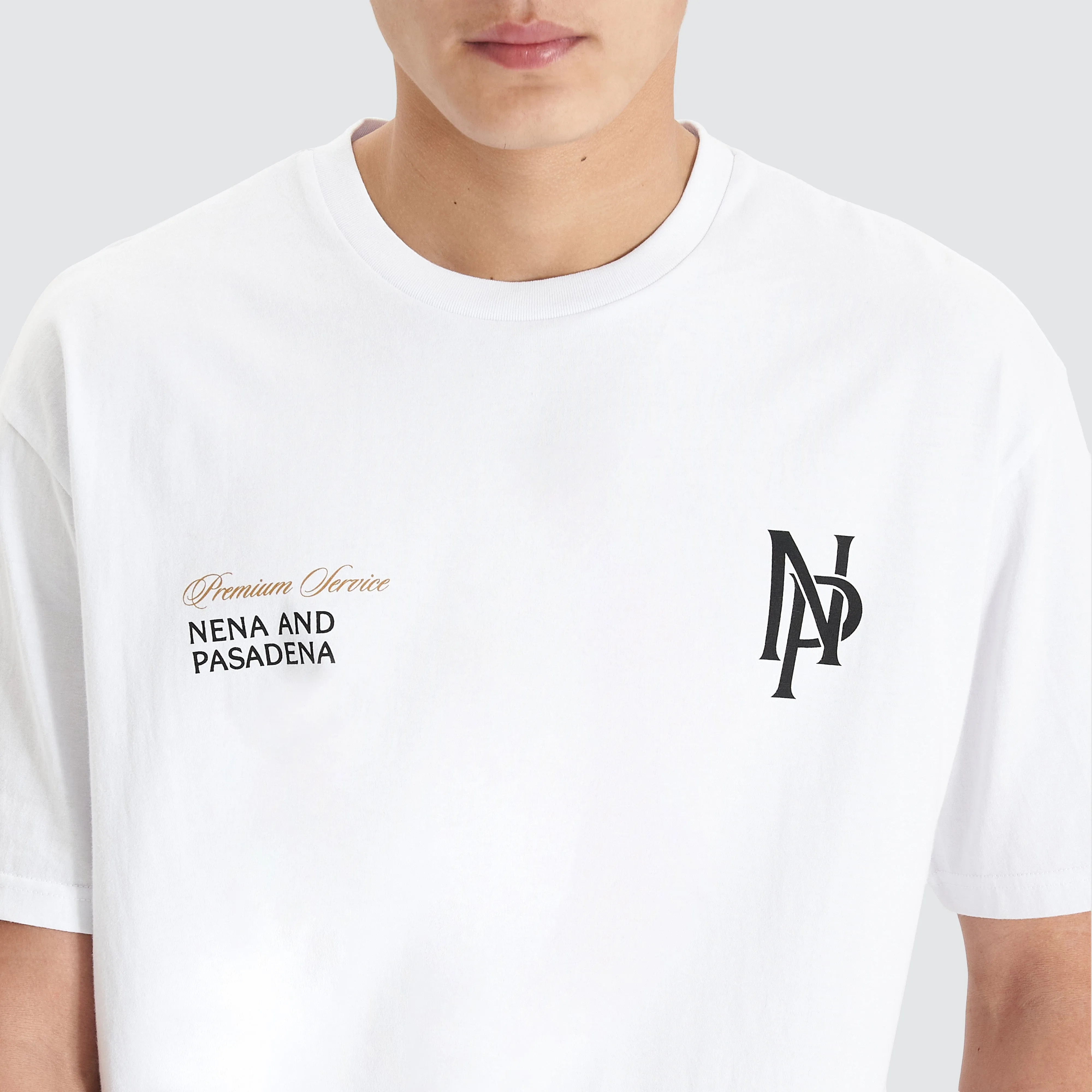 Petronas Heavy Box Fit Tee Optical White sold by Nena and Pasadena product image thumbnail 4