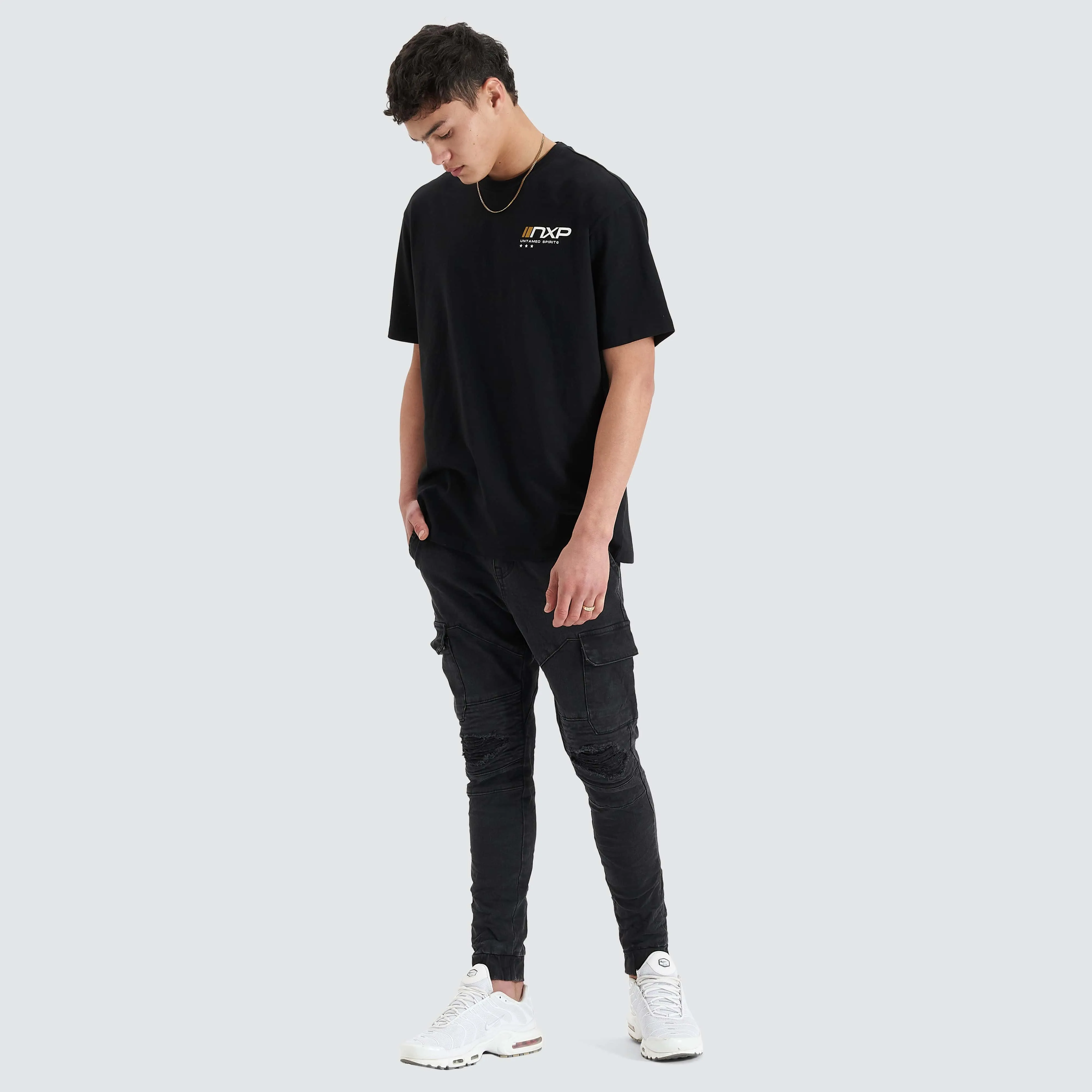 Dynamic Heavy Box Fit Tee Jet Black sold by Nena and Pasadena product image thumbnail 5