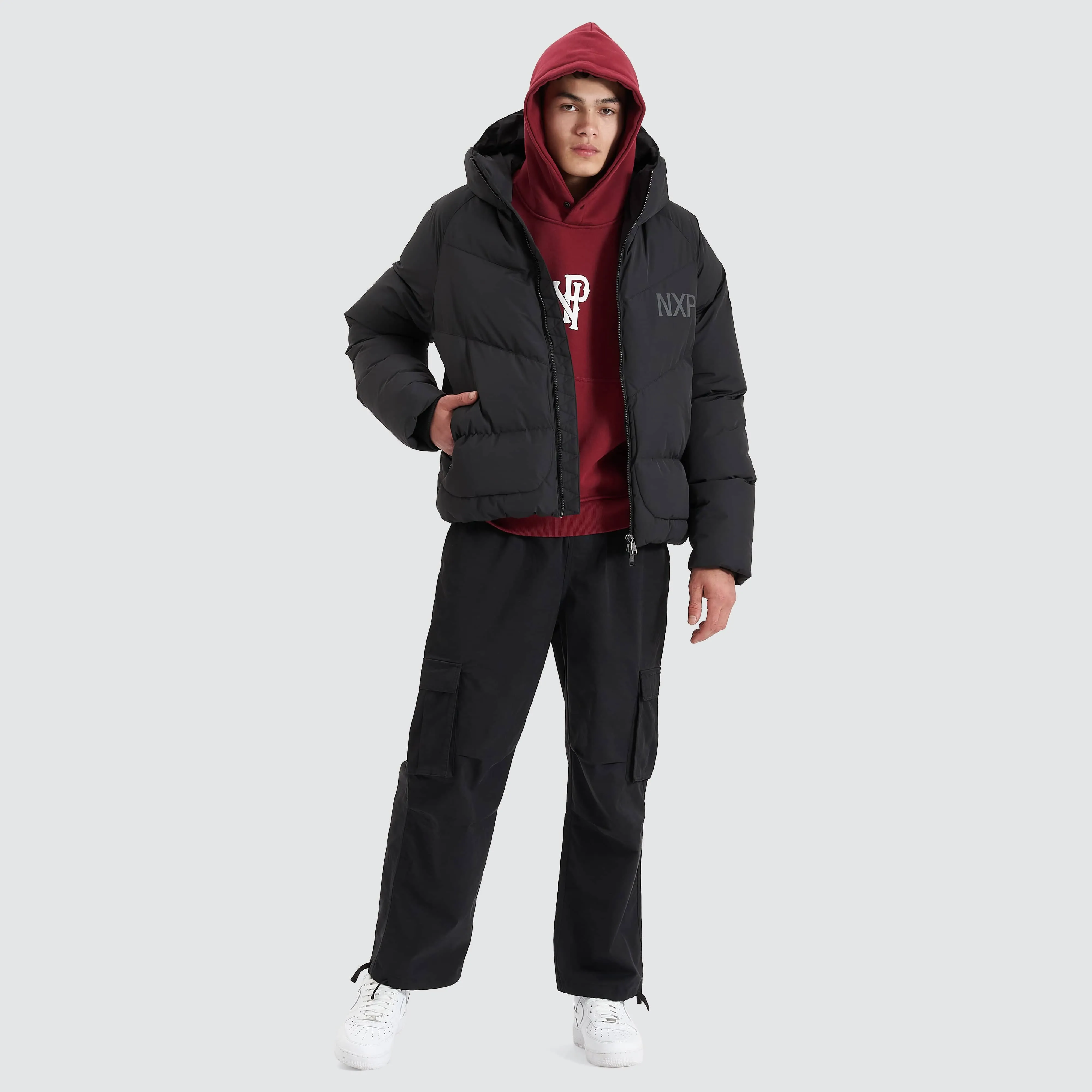 Chrysler Raglan Puffer Jacket Jet Black sold by Nena and Pasadena product image thumbnail 5