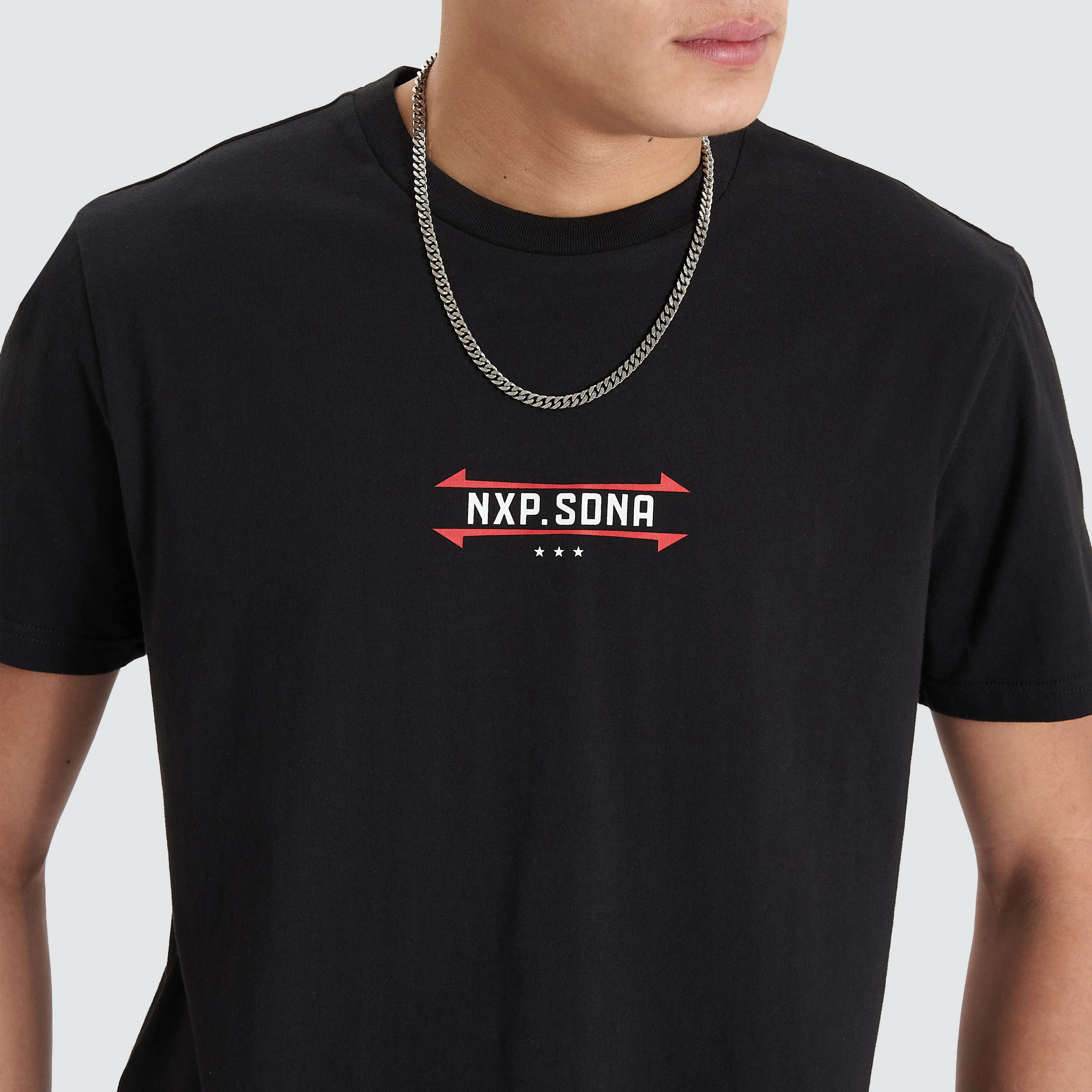 Grain Dual Curved Tee Jet Black sold by Nena and Pasadena product image thumbnail 3