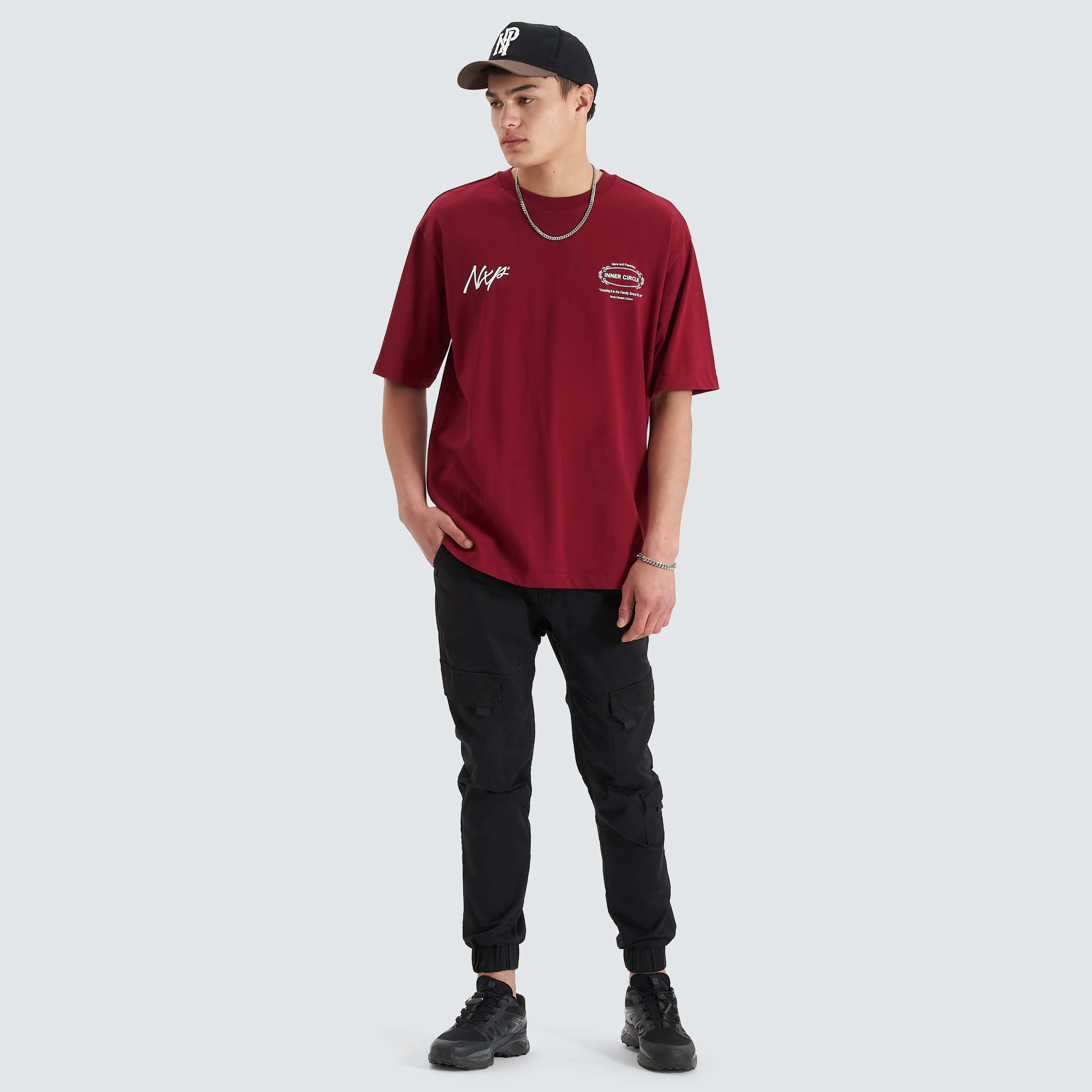 Arcade Heavy Oversized Tee Cabernet sold by Nena and Pasadena product image thumbnail 5