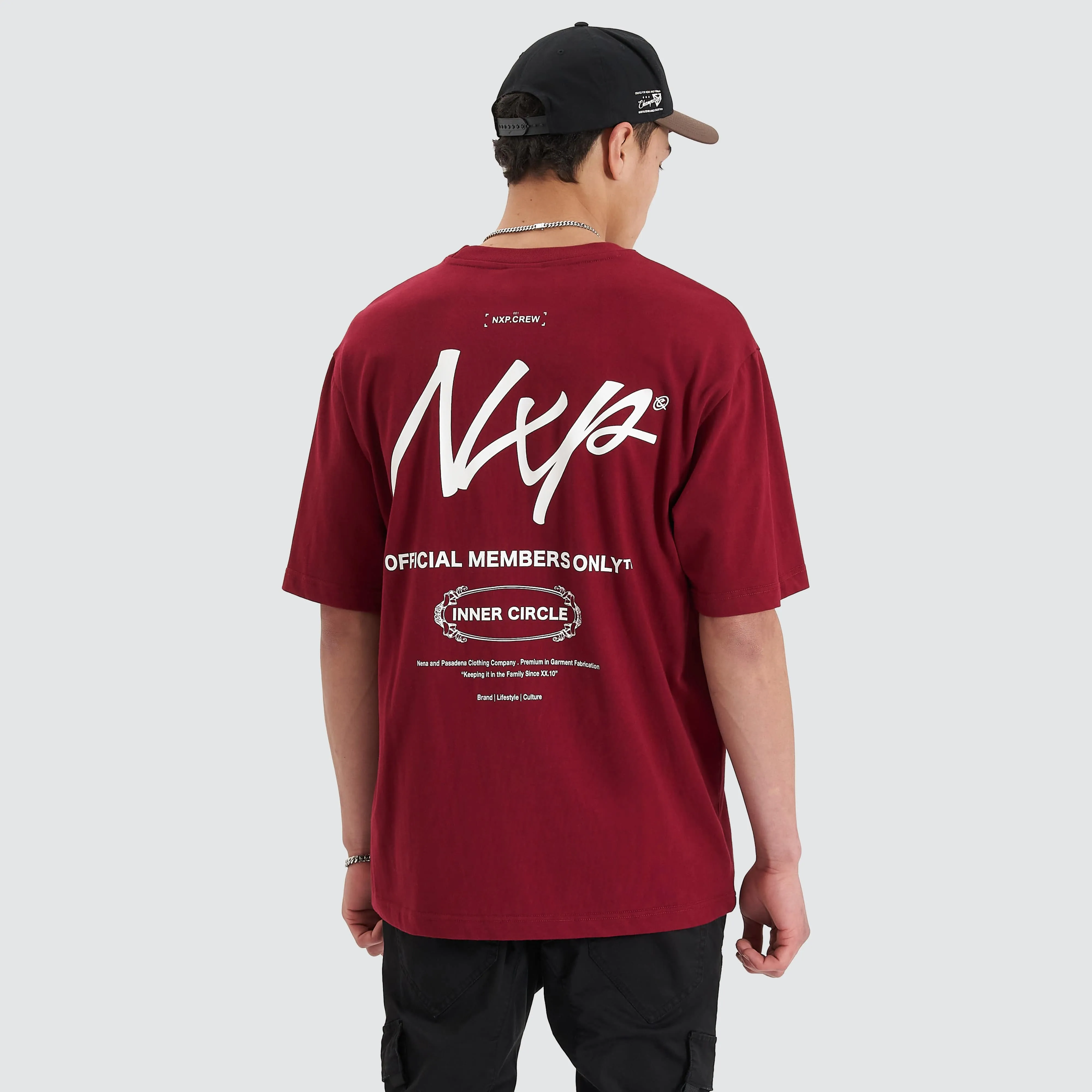 Arcade Heavy Oversized Tee Cabernet sold by Nena and Pasadena product image thumbnail 2