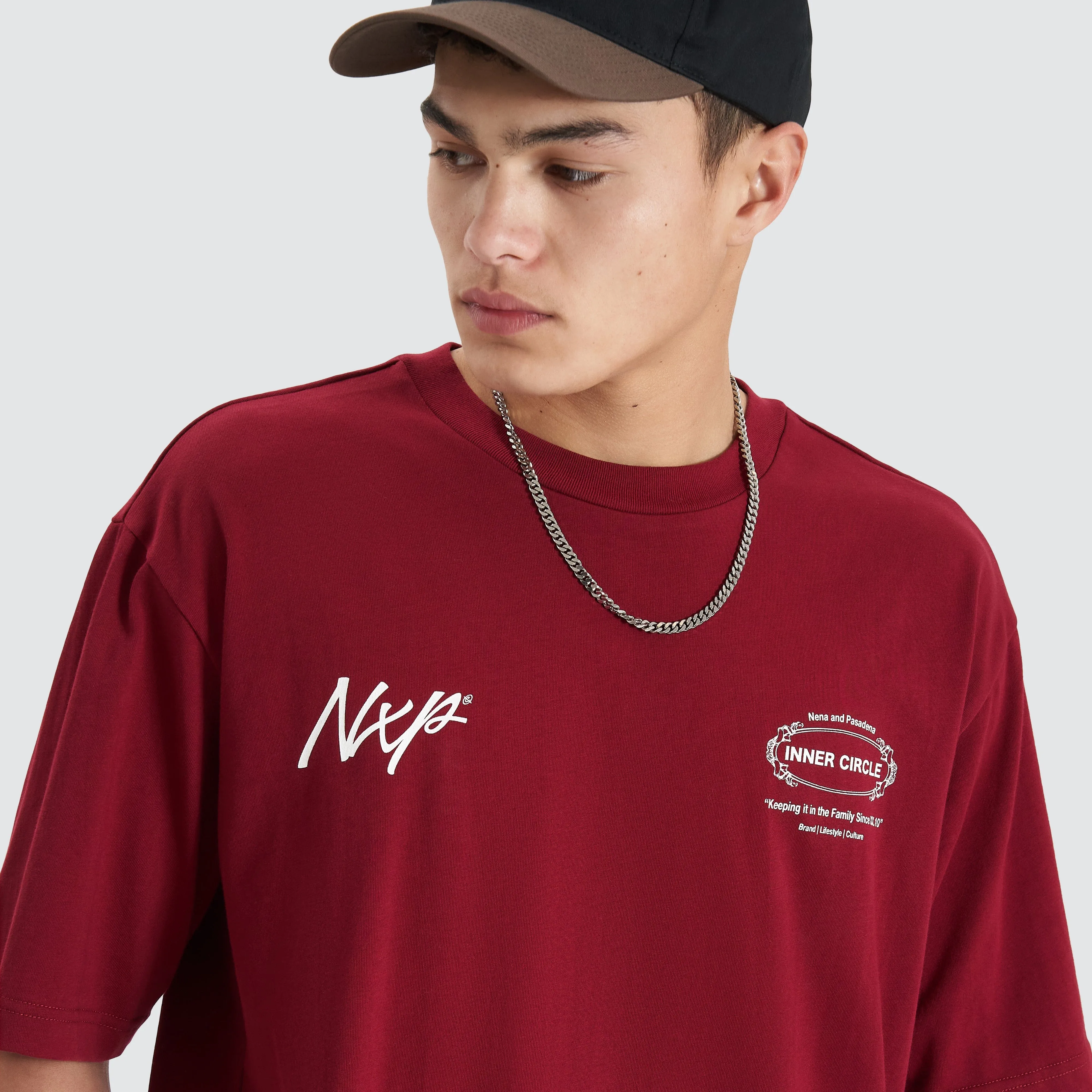 Arcade Heavy Oversized Tee Cabernet sold by Nena and Pasadena product image thumbnail 4