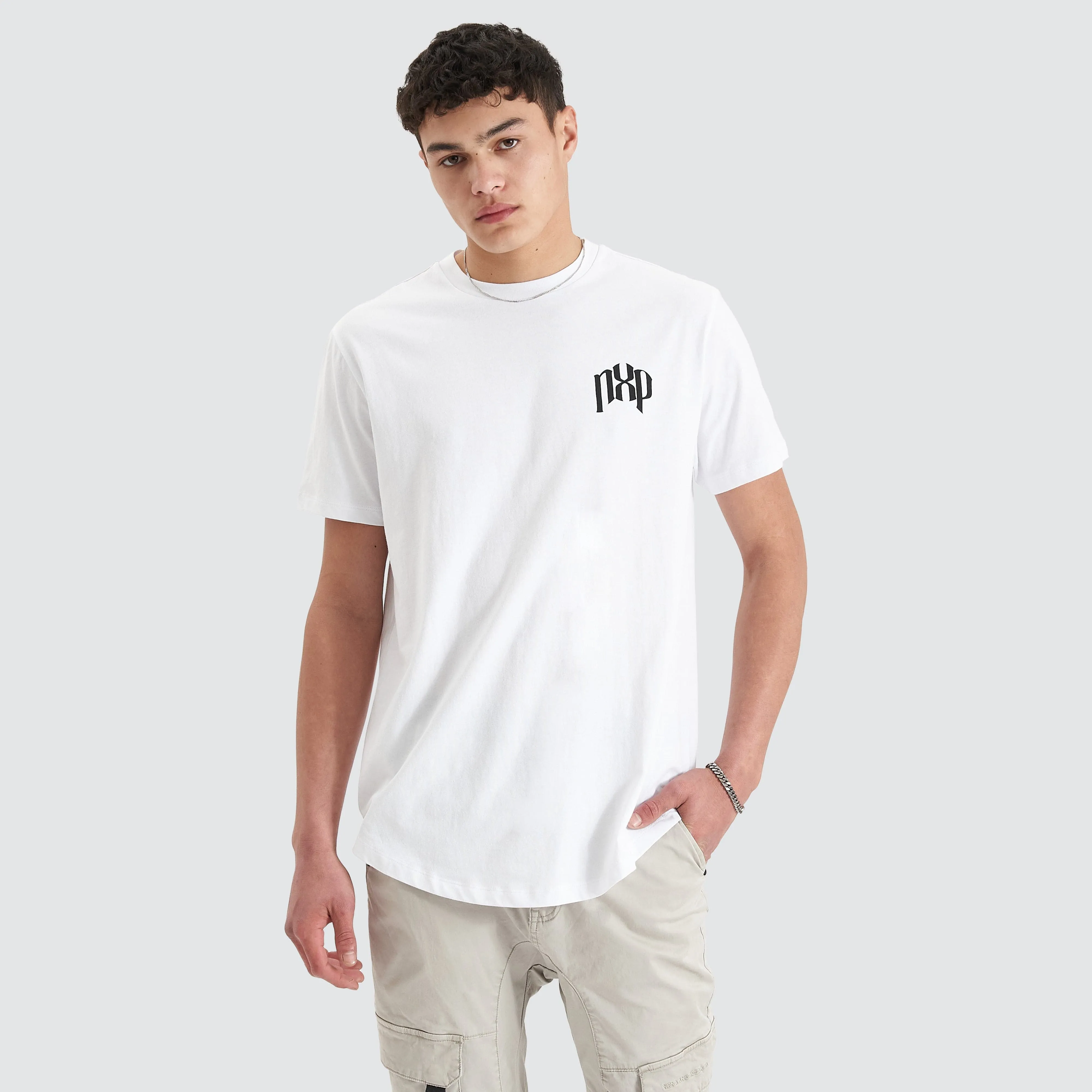 Pods Dual Curved Tee Optical White sold by Nena and Pasadena product image thumbnail 2