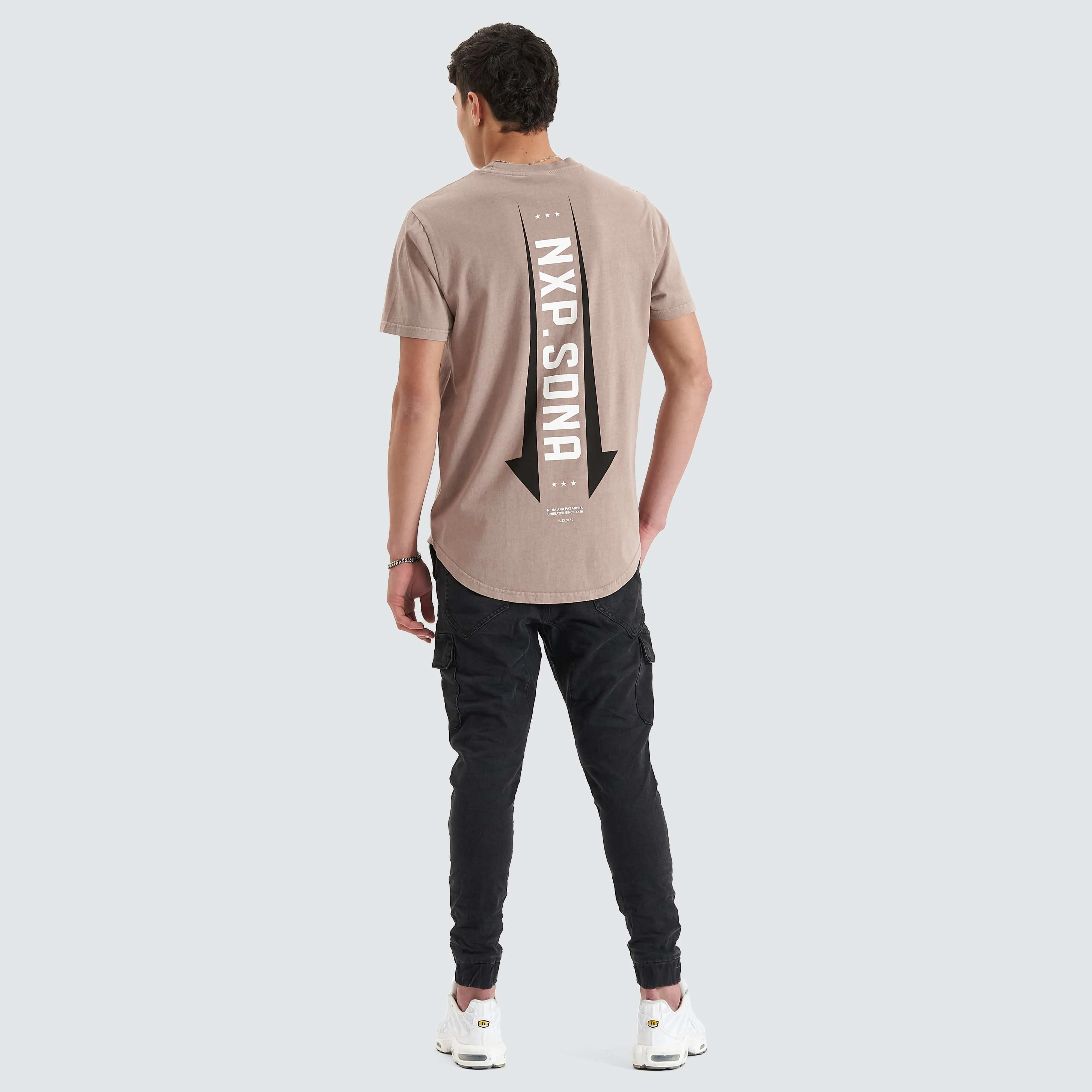 Grain Dual Curved Tee Pigment Bark sold by Nena and Pasadena product image thumbnail 3