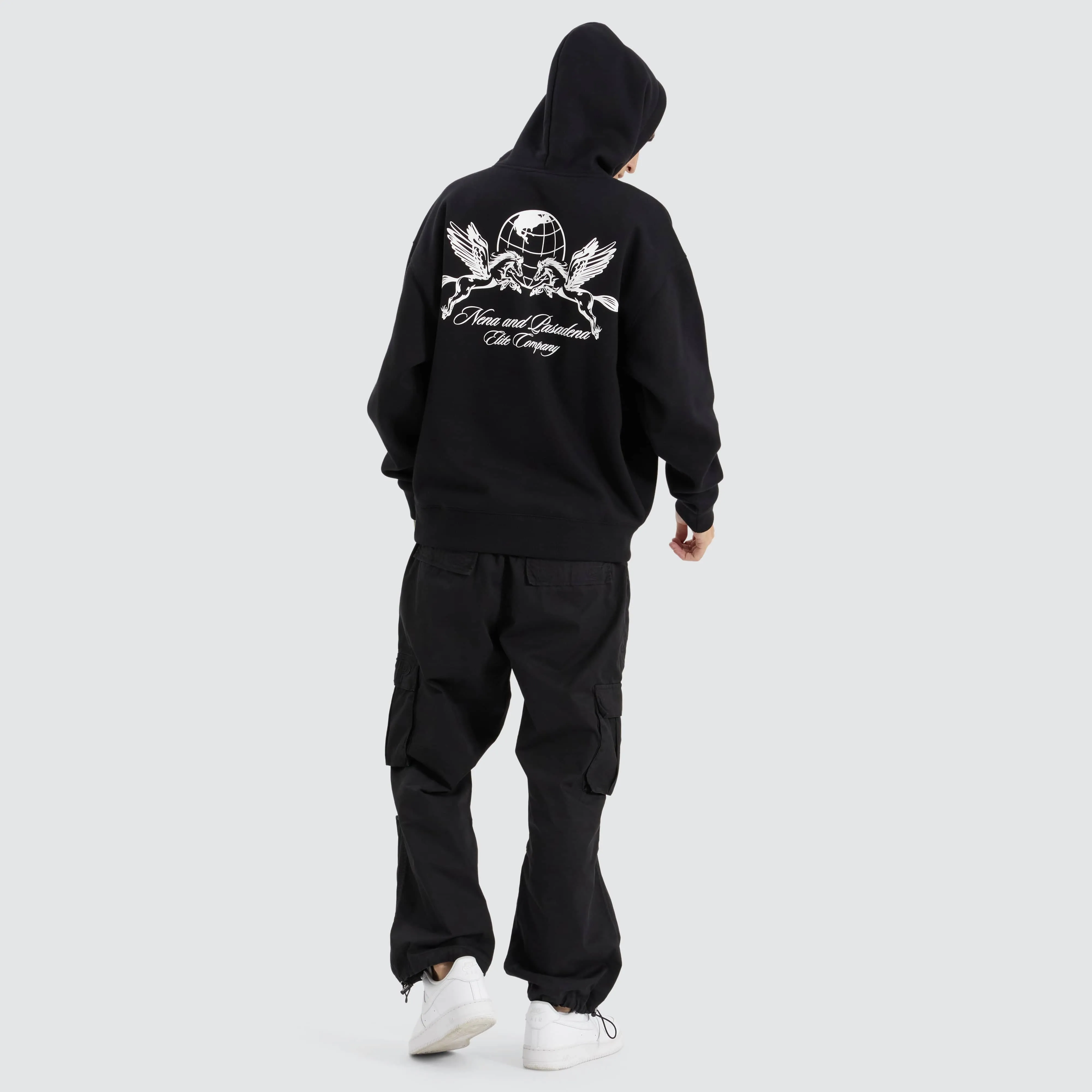 Company Heavy Box Fit Hoodie Jet Black sold by Nena and Pasadena product image thumbnail 5