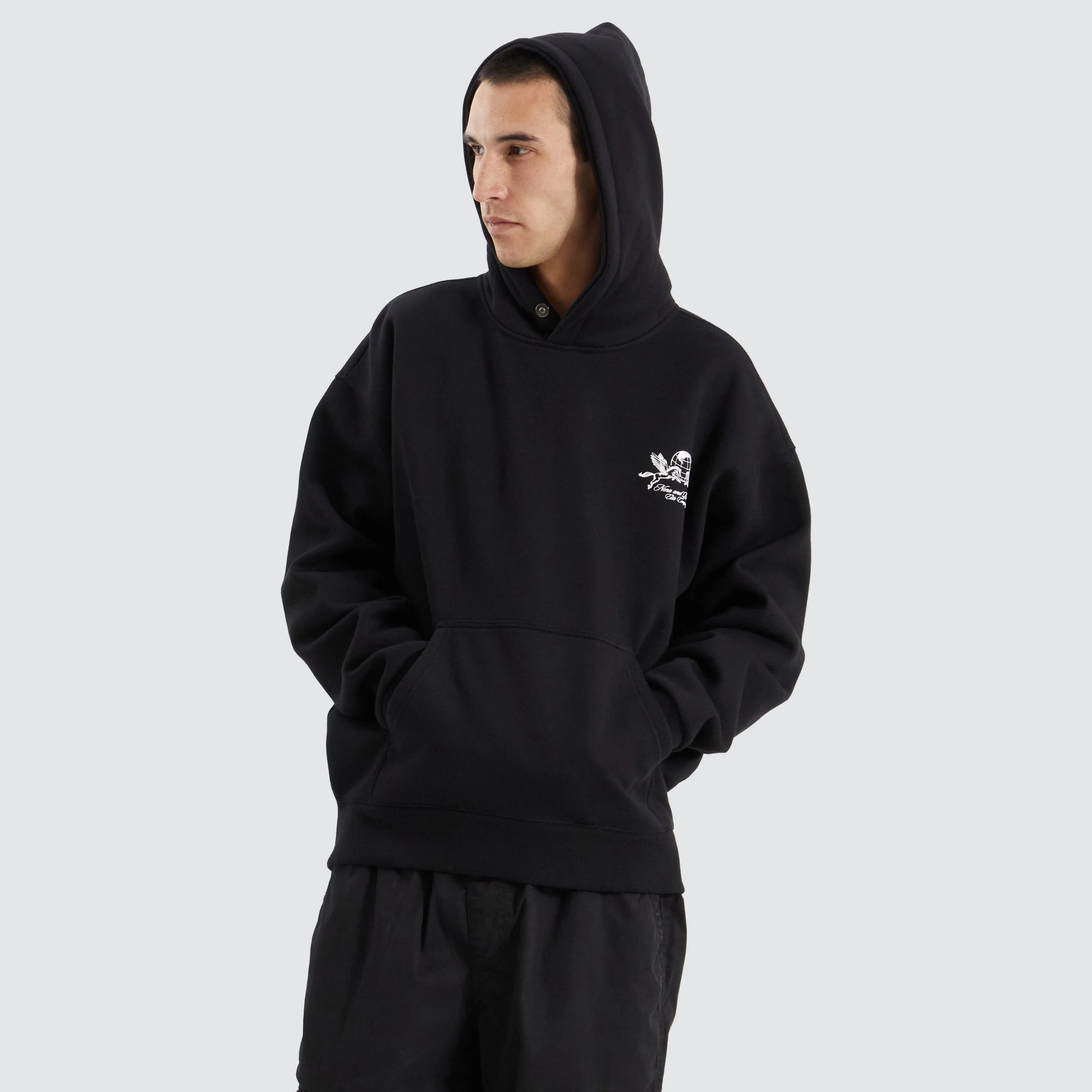 Company Heavy Box Fit Hoodie Jet Black sold by Nena and Pasadena product image thumbnail 2