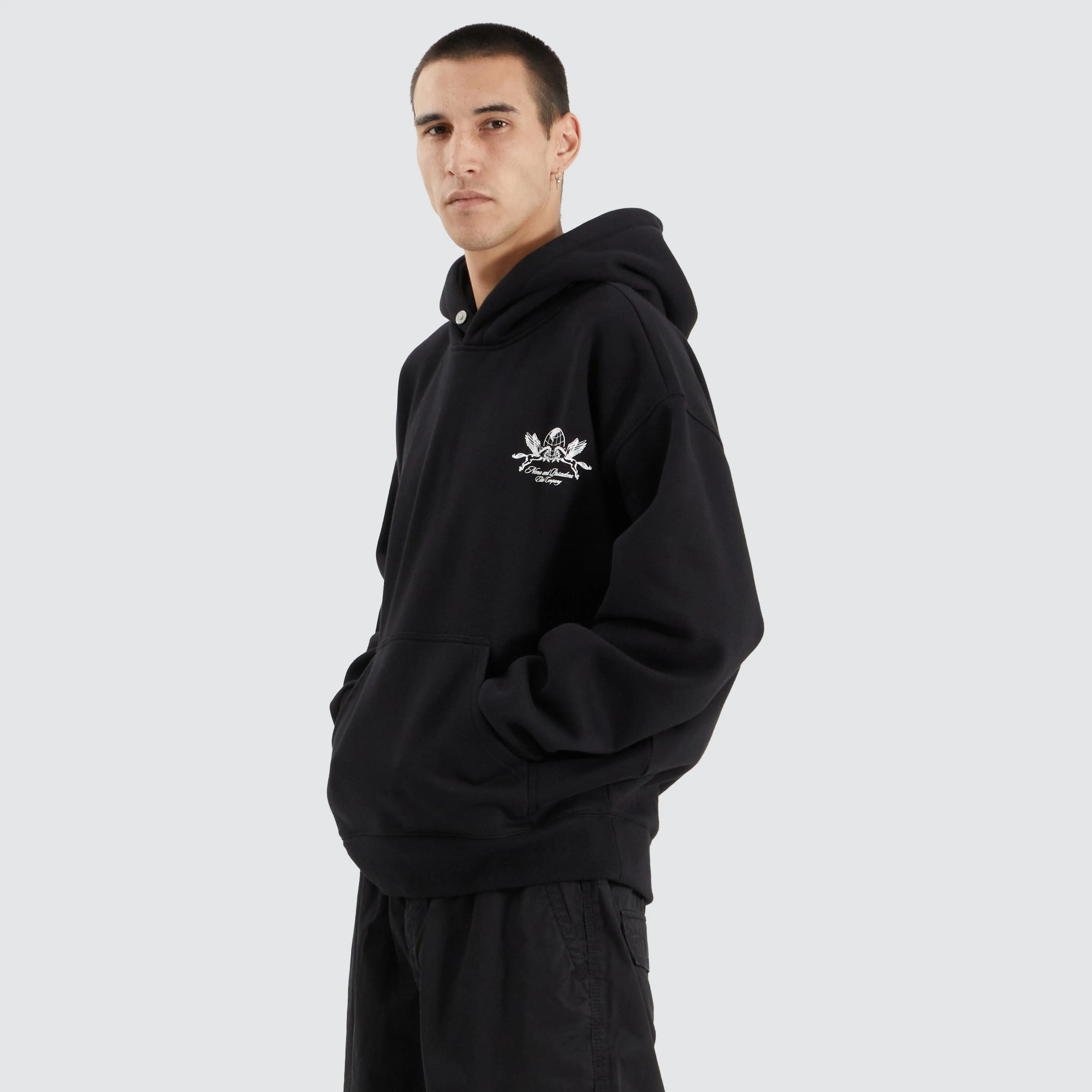 Company Heavy Box Fit Hoodie Jet Black sold by Nena and Pasadena product image thumbnail 4