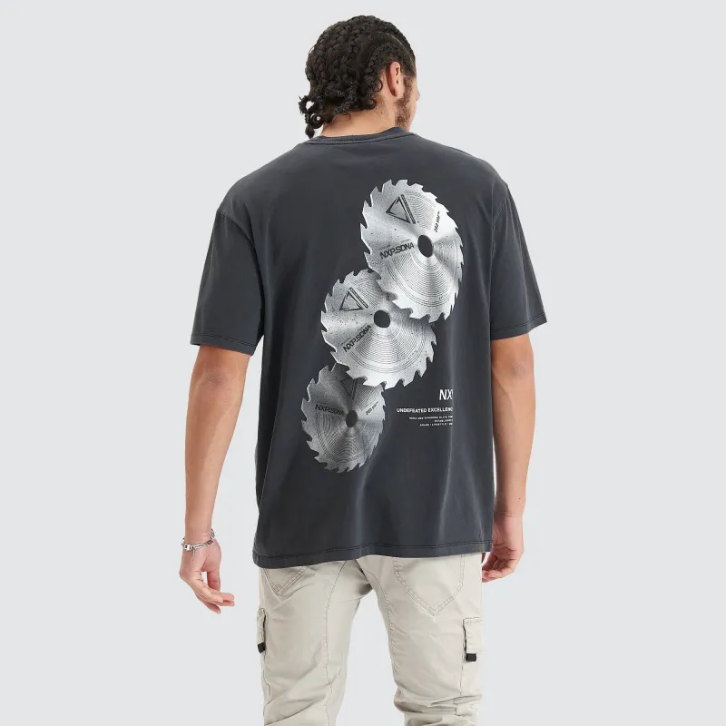 Torque Heavy Box Fit Tee Pigment Black sold by Nena and Pasadena