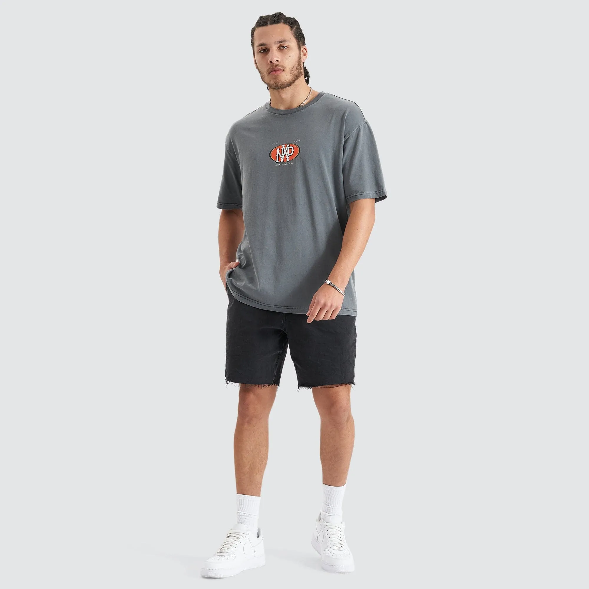 Profile Heavy Box Fit Tee Pigment Castlerock sold by Nena and Pasadena product image thumbnail 3