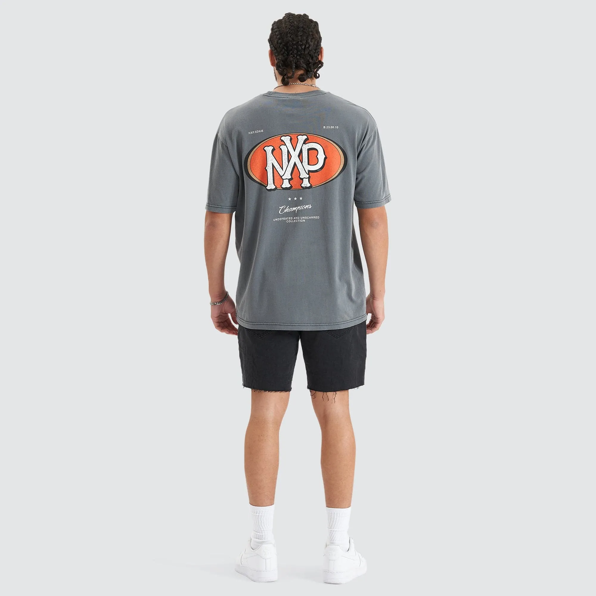 Profile Heavy Box Fit Tee Pigment Castlerock sold by Nena and Pasadena product image thumbnail 5