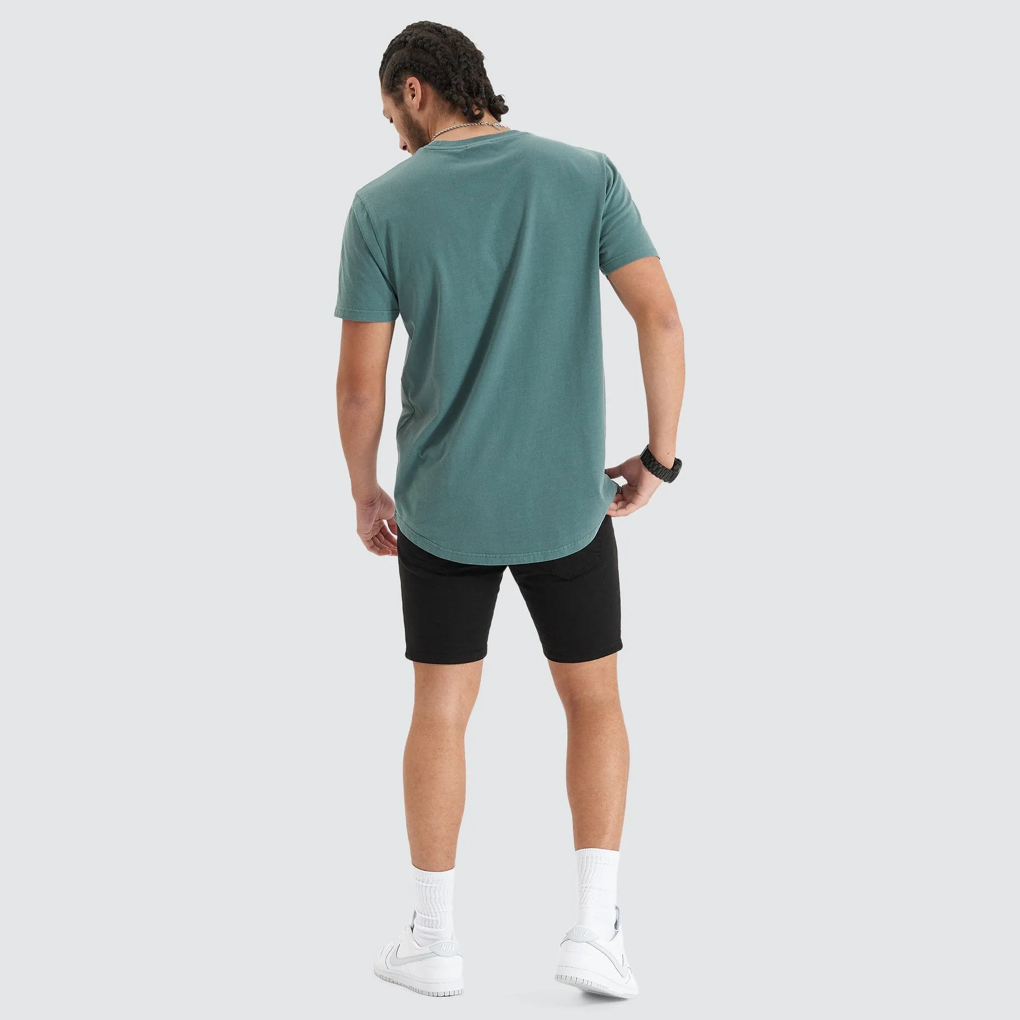 Blockade Dual Curved Tee Pigment Silver Pine sold by Nena and Pasadena product image thumbnail 5