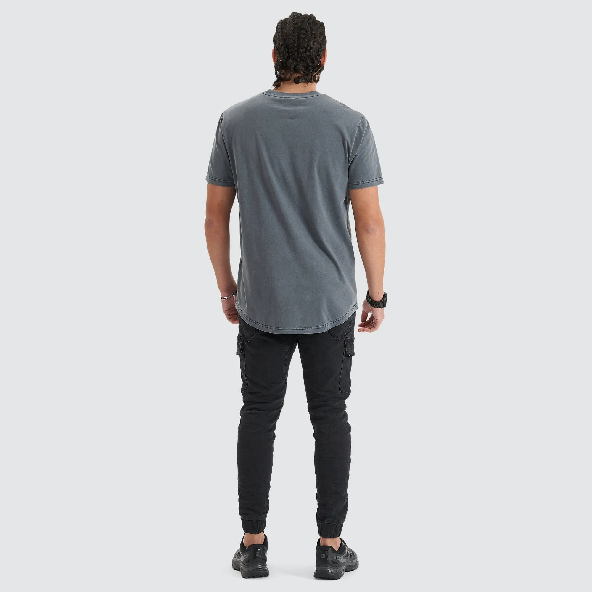 Blockade Dual Curved Tee Pigment Castlerock sold by Nena and Pasadena product image thumbnail 5