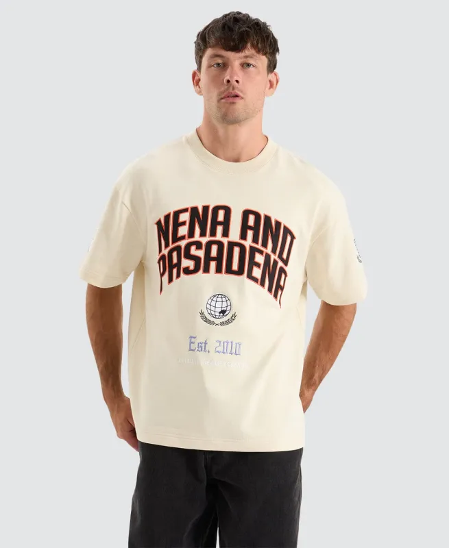 Members Heavy Loopback Street Tee Tofu sold by Nena and Pasadena