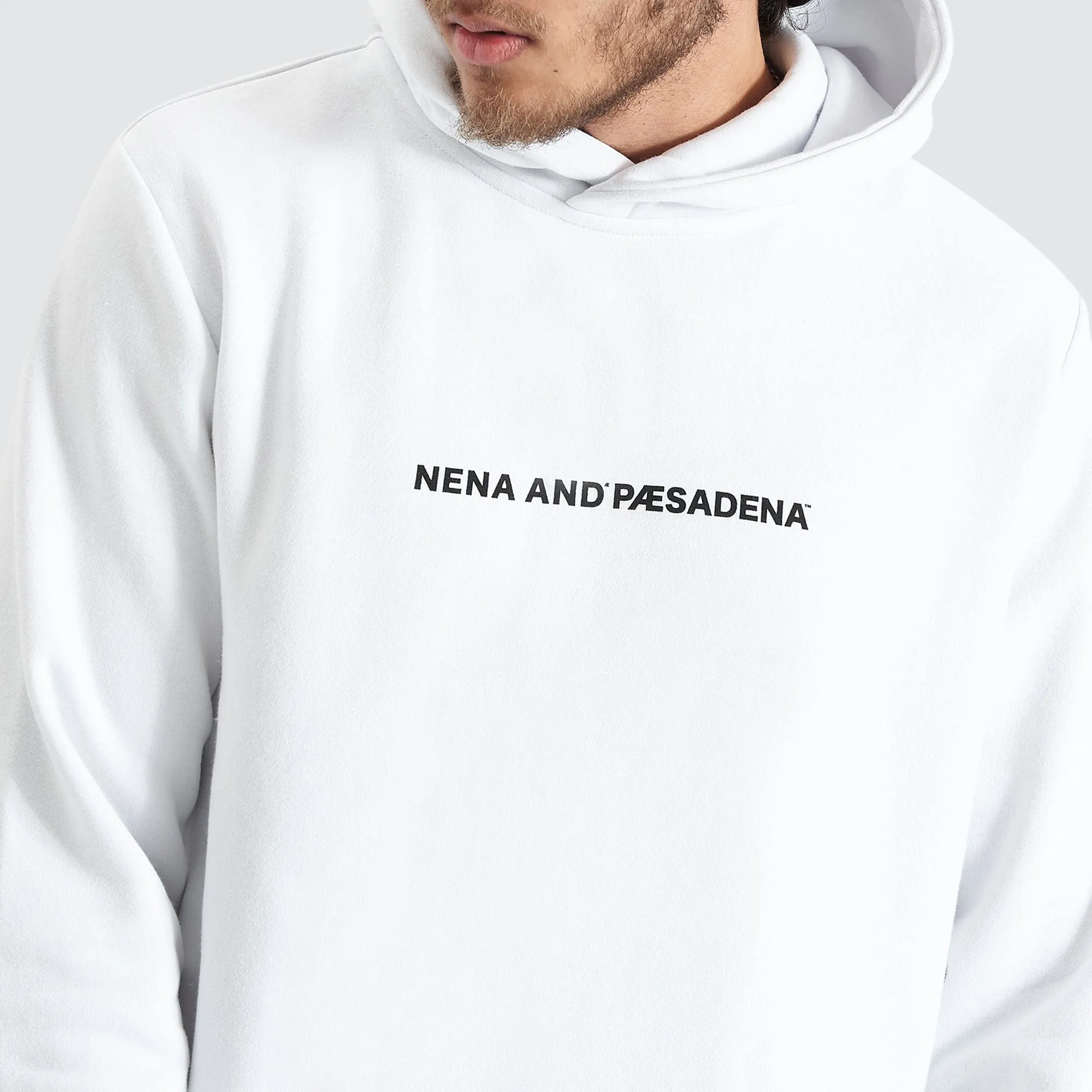 Primal Dual Curved Hooded Sweater Optical White sold by Nena and Pasadena product image thumbnail 3