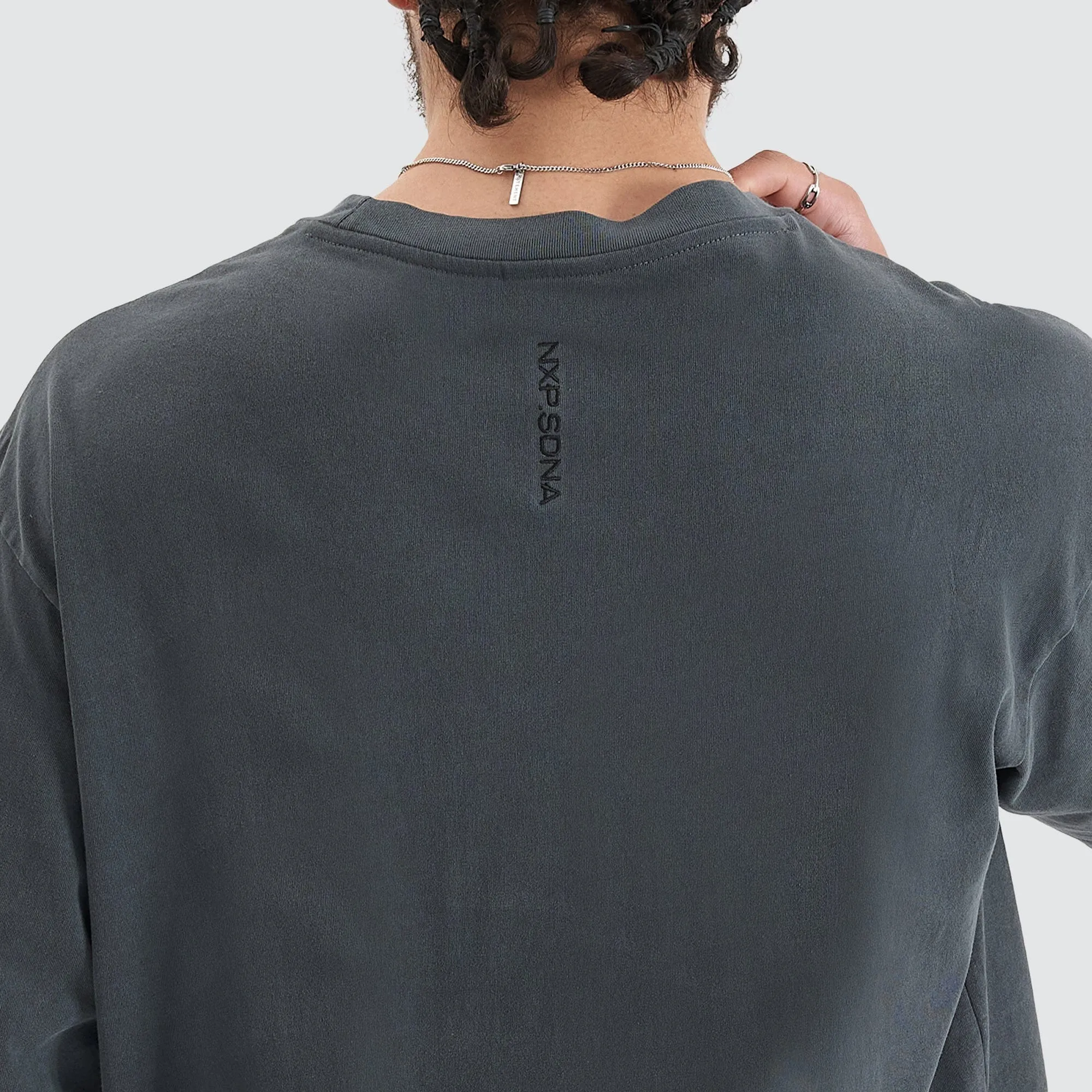 Origin Story Heavy Oversized Tee Pigment Asphalt sold by Nena and Pasadena product image thumbnail 2