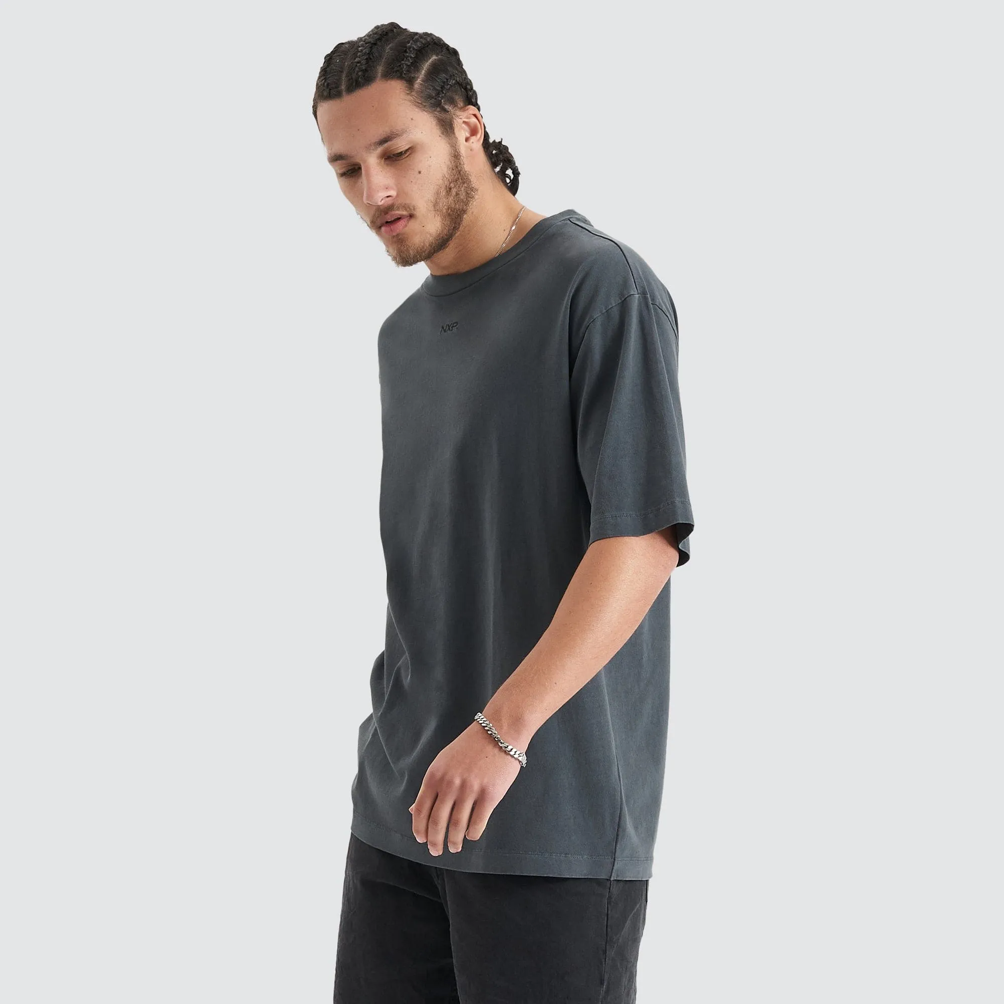 Origin Story Heavy Oversized Tee Pigment Asphalt sold by Nena and Pasadena product image thumbnail 5