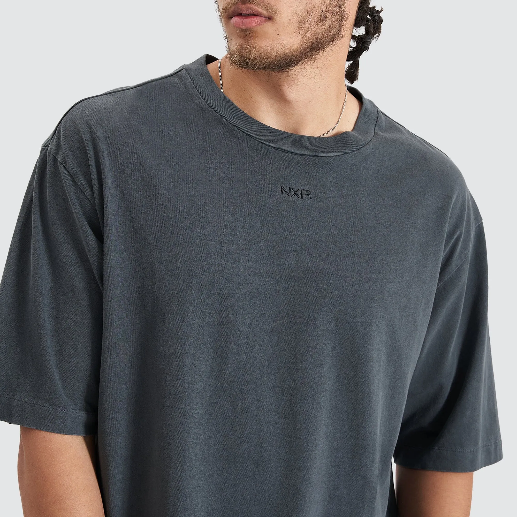 Origin Story Heavy Oversized Tee Pigment Asphalt sold by Nena and Pasadena product image thumbnail 4