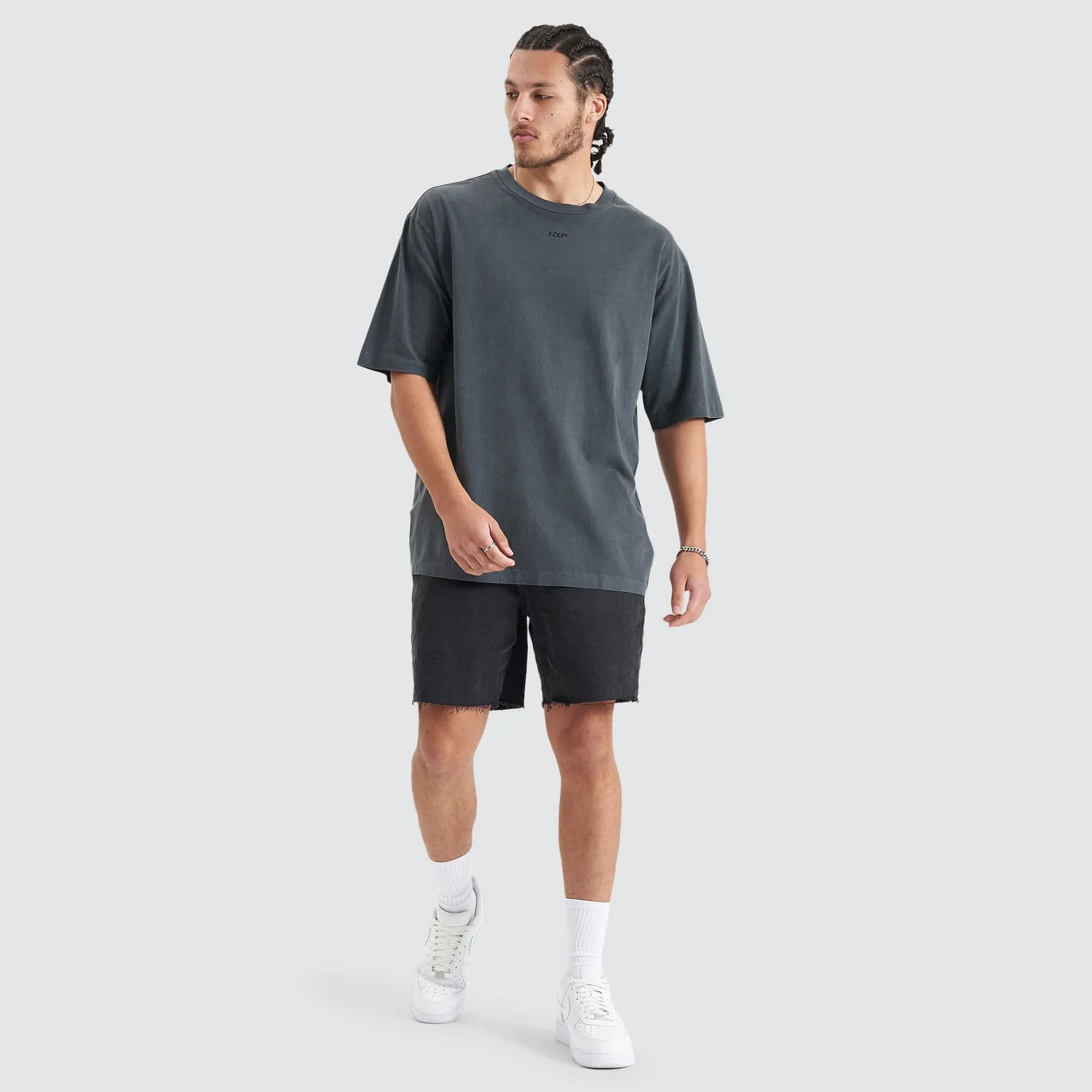 Origin Story Heavy Oversized Tee Pigment Asphalt sold by Nena and Pasadena product image thumbnail 3