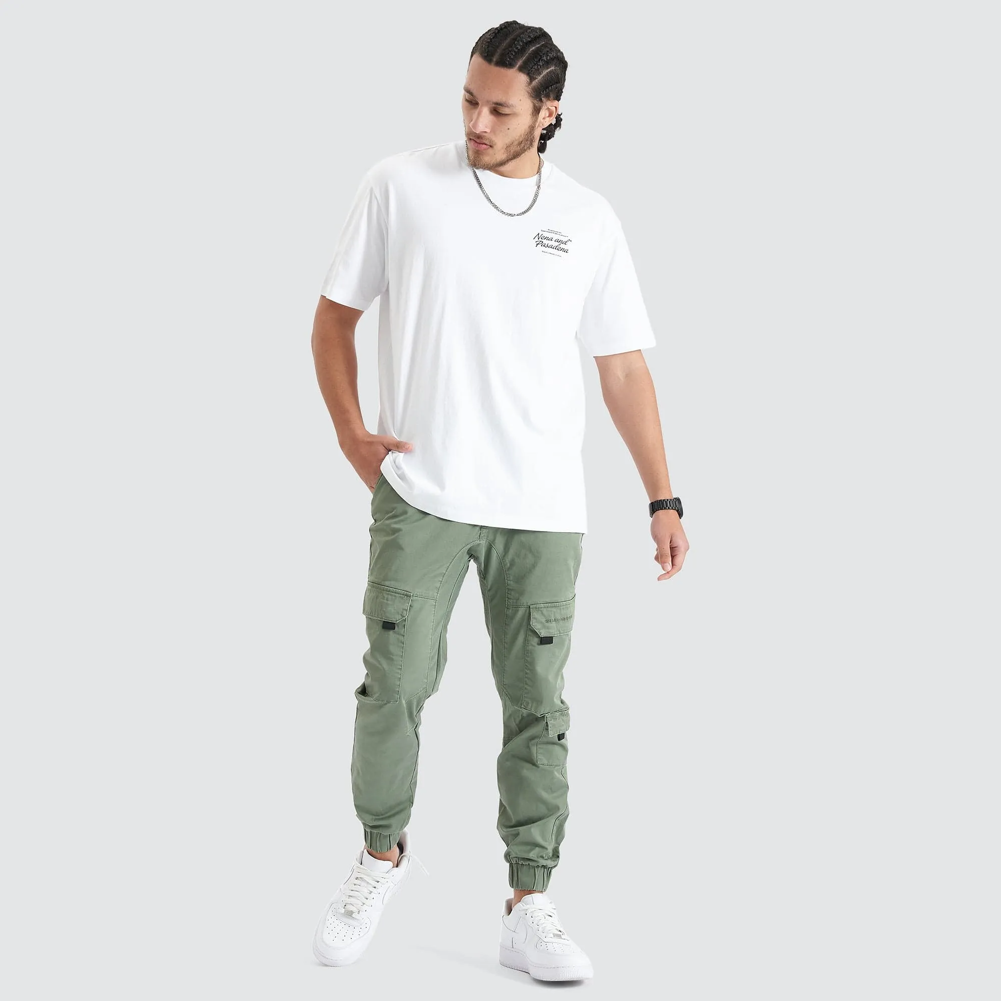 Bouncer Heavy Box Fit Tee Optical White sold by Nena and Pasadena product image thumbnail 4