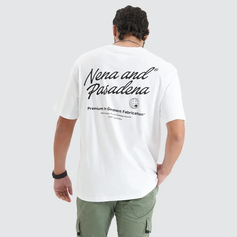 Bouncer Heavy Box Fit Tee Optical White sold by Nena and Pasadena