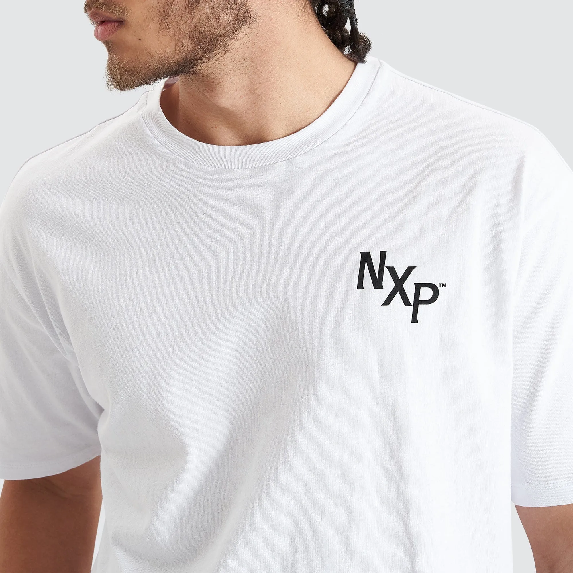 Orbit Heavy Box Fit Tee Optical White sold by Nena and Pasadena product image thumbnail 5