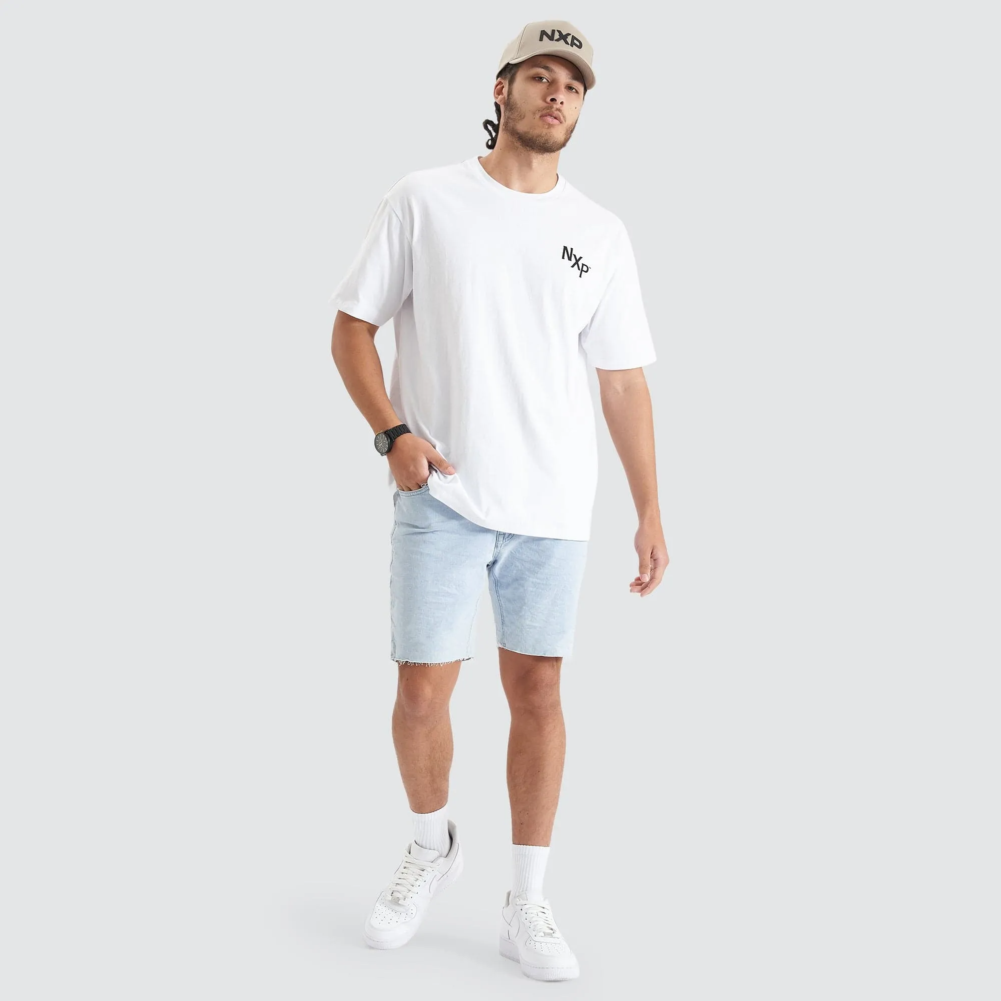 Orbit Heavy Box Fit Tee Optical White sold by Nena and Pasadena product image thumbnail 2