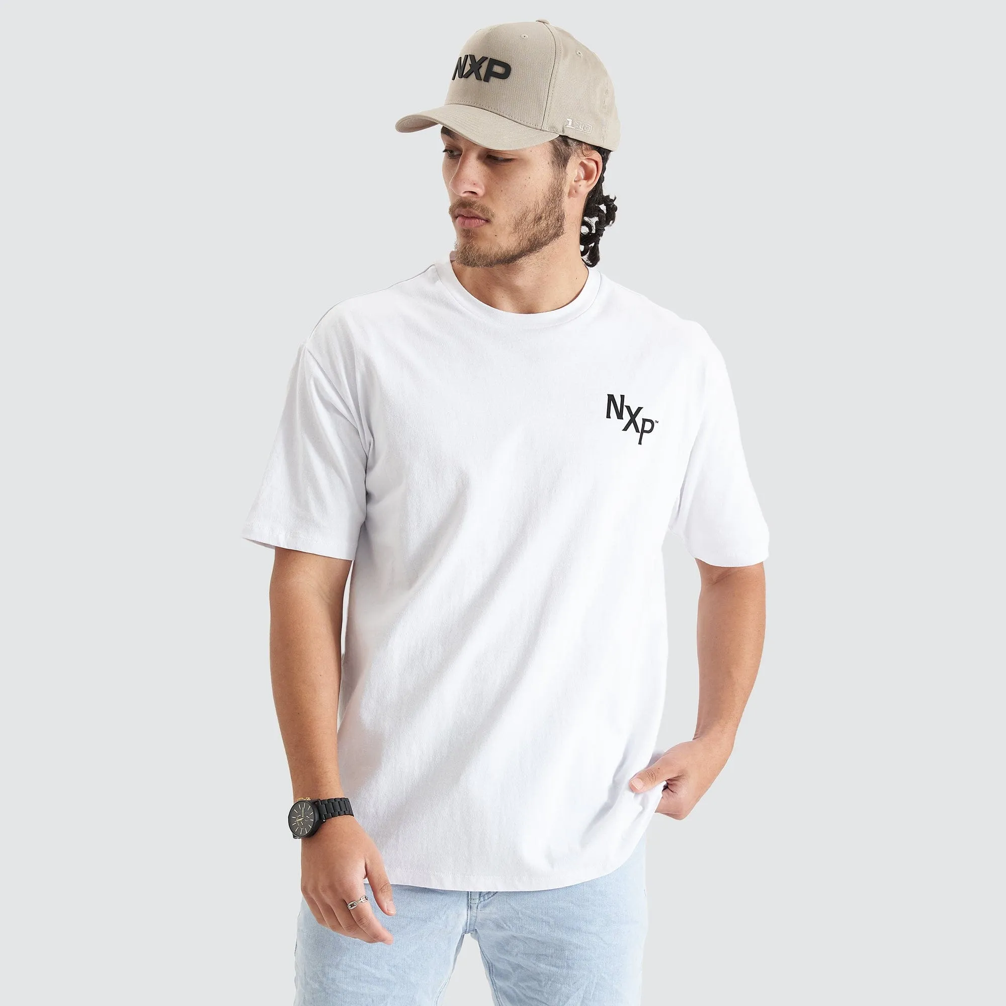 Orbit Heavy Box Fit Tee Optical White sold by Nena and Pasadena product image thumbnail 3