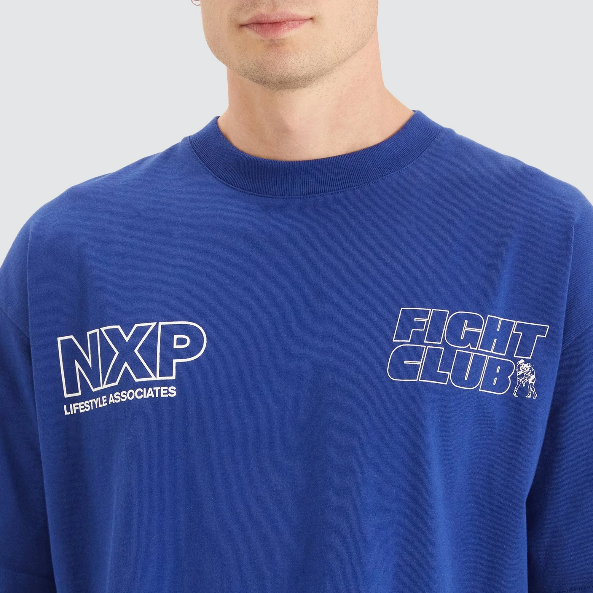 Fight Club Heavy Street Tee Cobalt Blue sold by Nena and Pasadena product image thumbnail 3