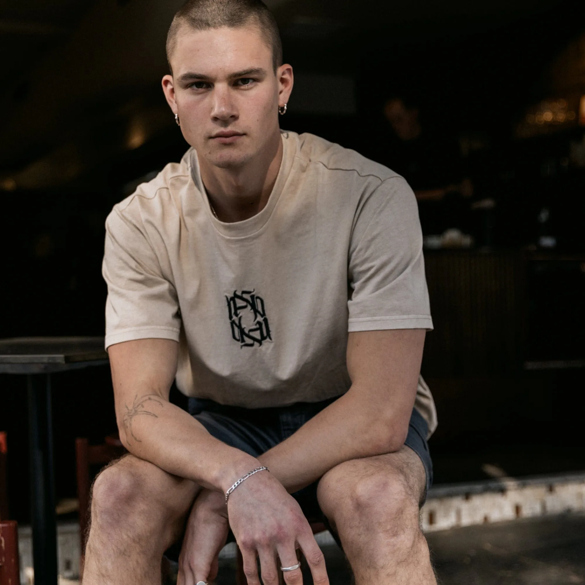 Reminder Heavy Box Fit Scoop Tee Pigment Oxford Tan sold by Nena and Pasadena product image thumbnail 2