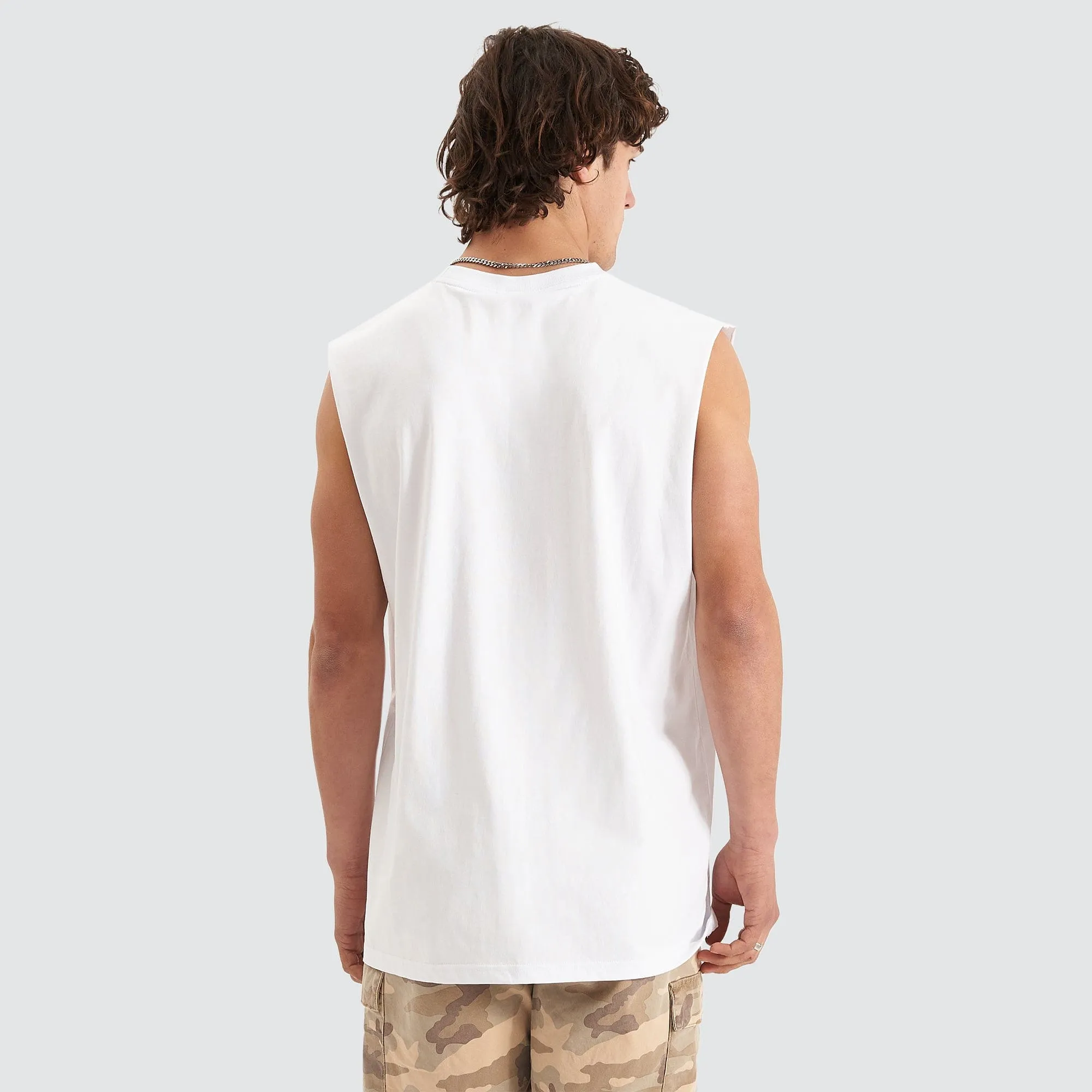 Division Relaxed Muscle Tee White sold by Nena and Pasadena product image thumbnail 3