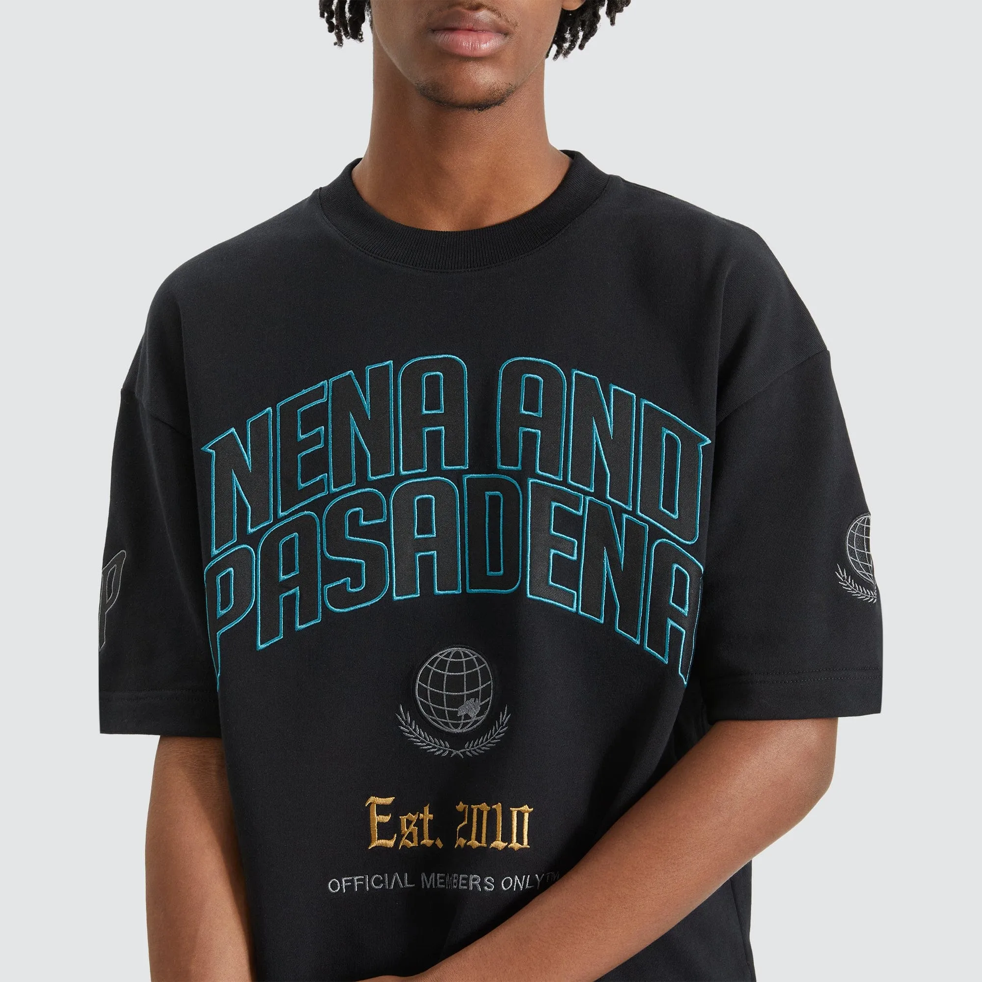 Members Loopback Street Tee Anthracite Black sold by Nena and Pasadena product image thumbnail 3