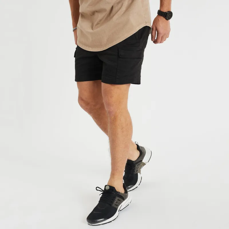 Rampage Cargo Short Jet Black made by Nena and Pasadena
