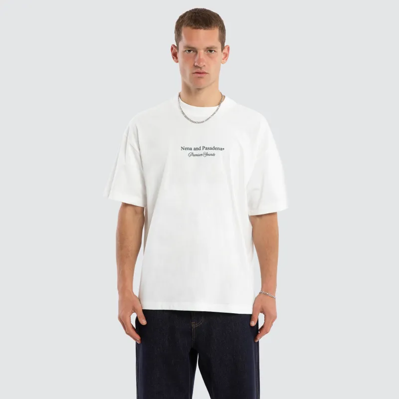 Audiophile Raptor Tee Natural White made by Nena and Pasadena