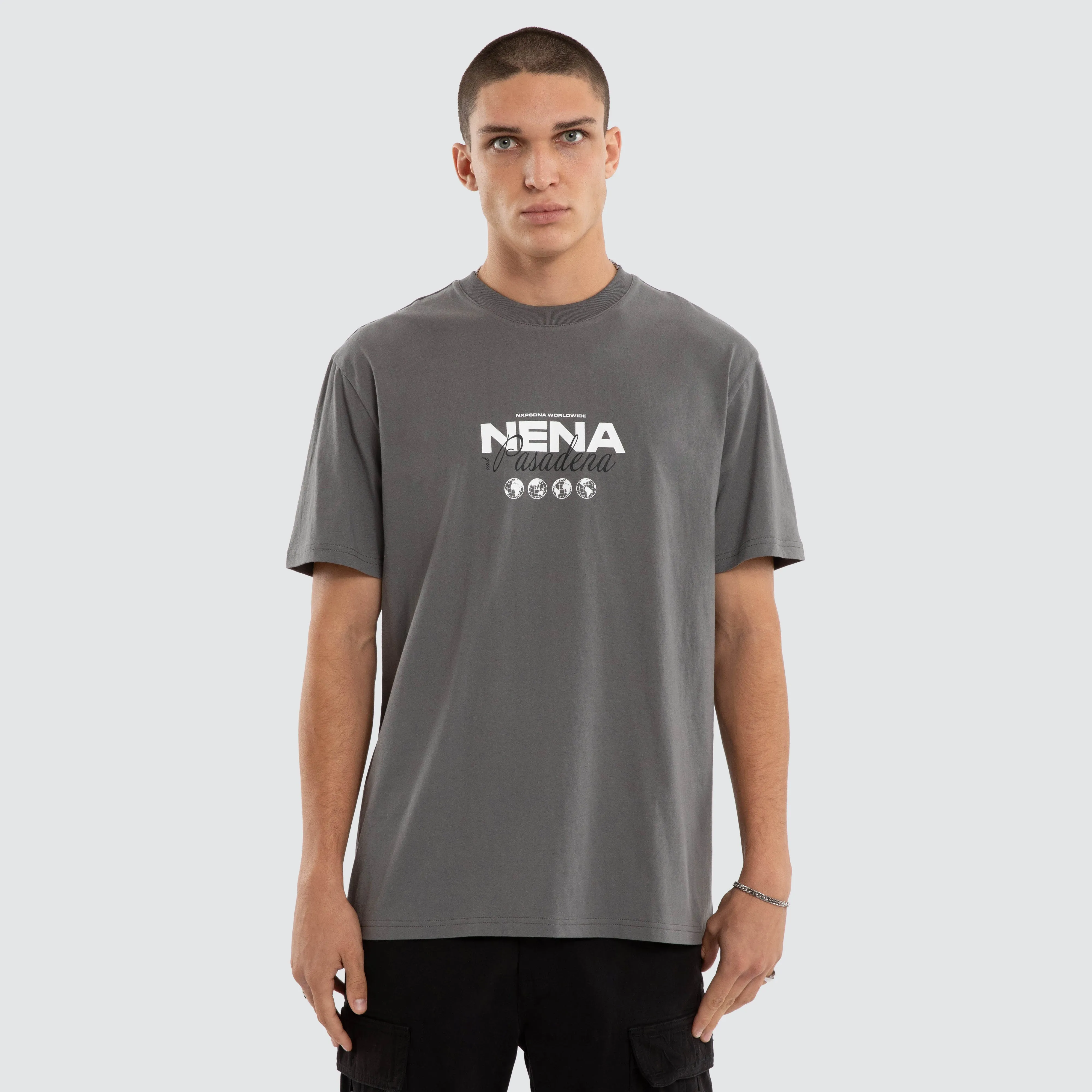 Weekend Relaxed Tee Charcoal sold by Nena and Pasadena product image thumbnail 3