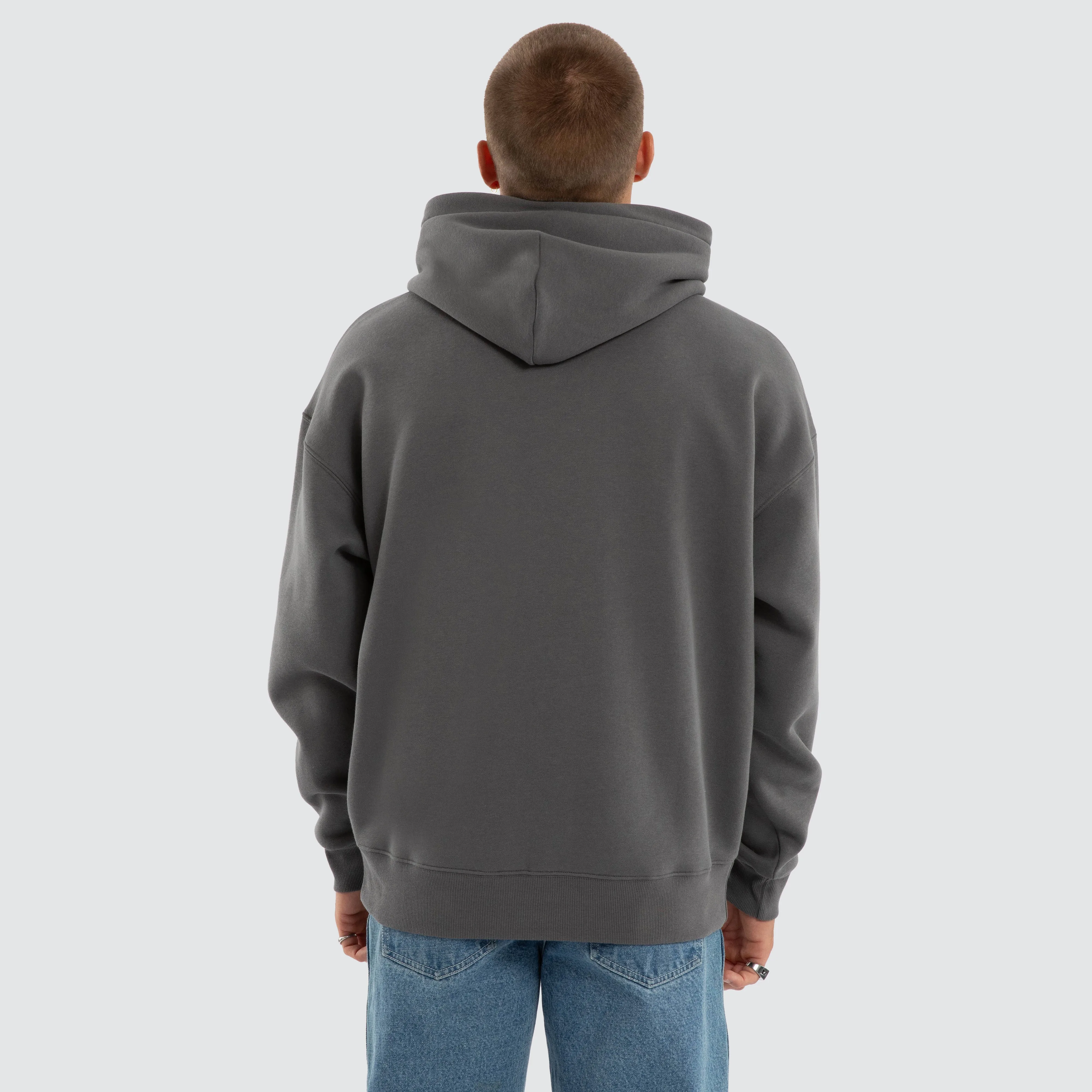 Foundation Box Fit Hoodie Charcoal sold by Nena and Pasadena product image thumbnail 3