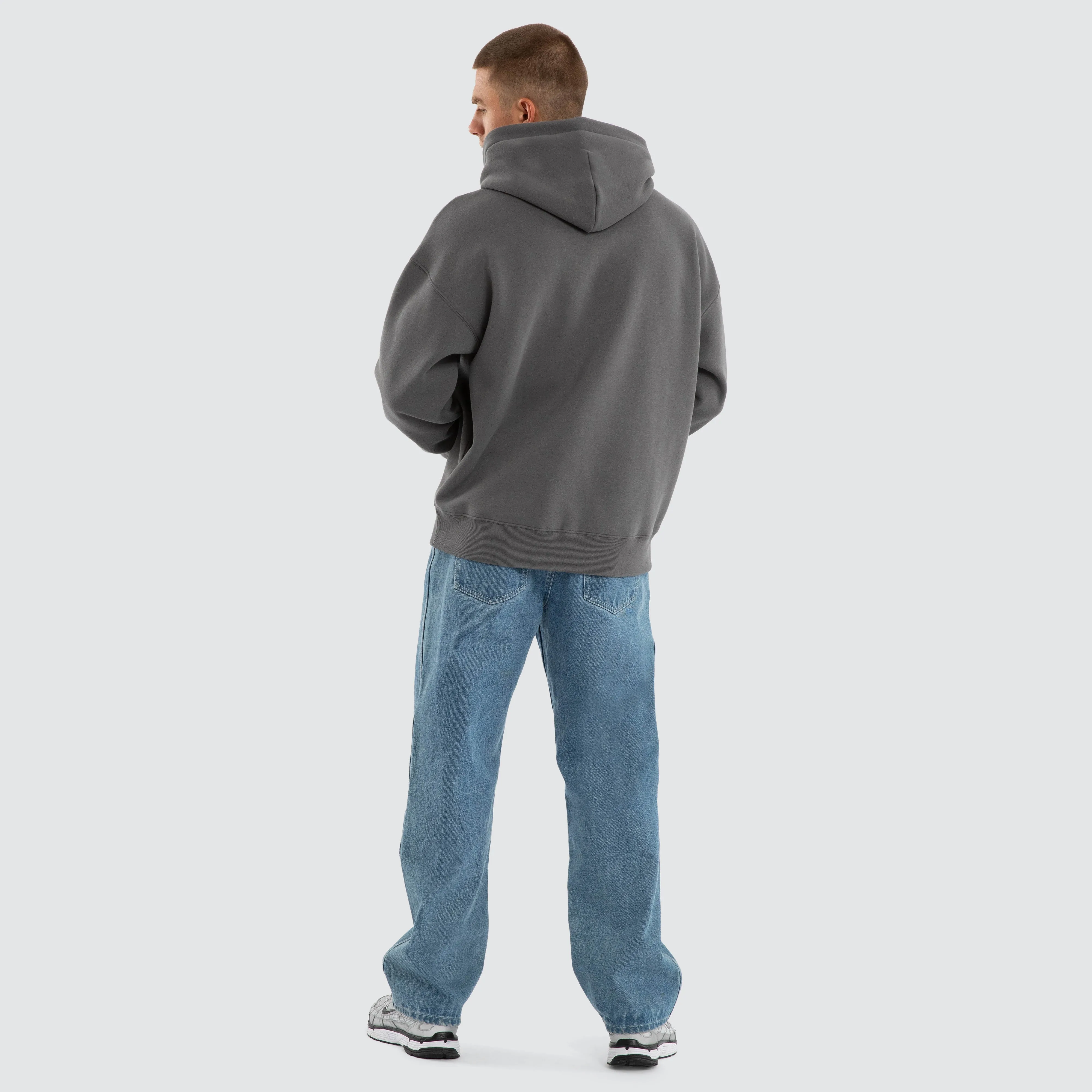 Foundation Box Fit Hoodie Charcoal sold by Nena and Pasadena product image thumbnail 4