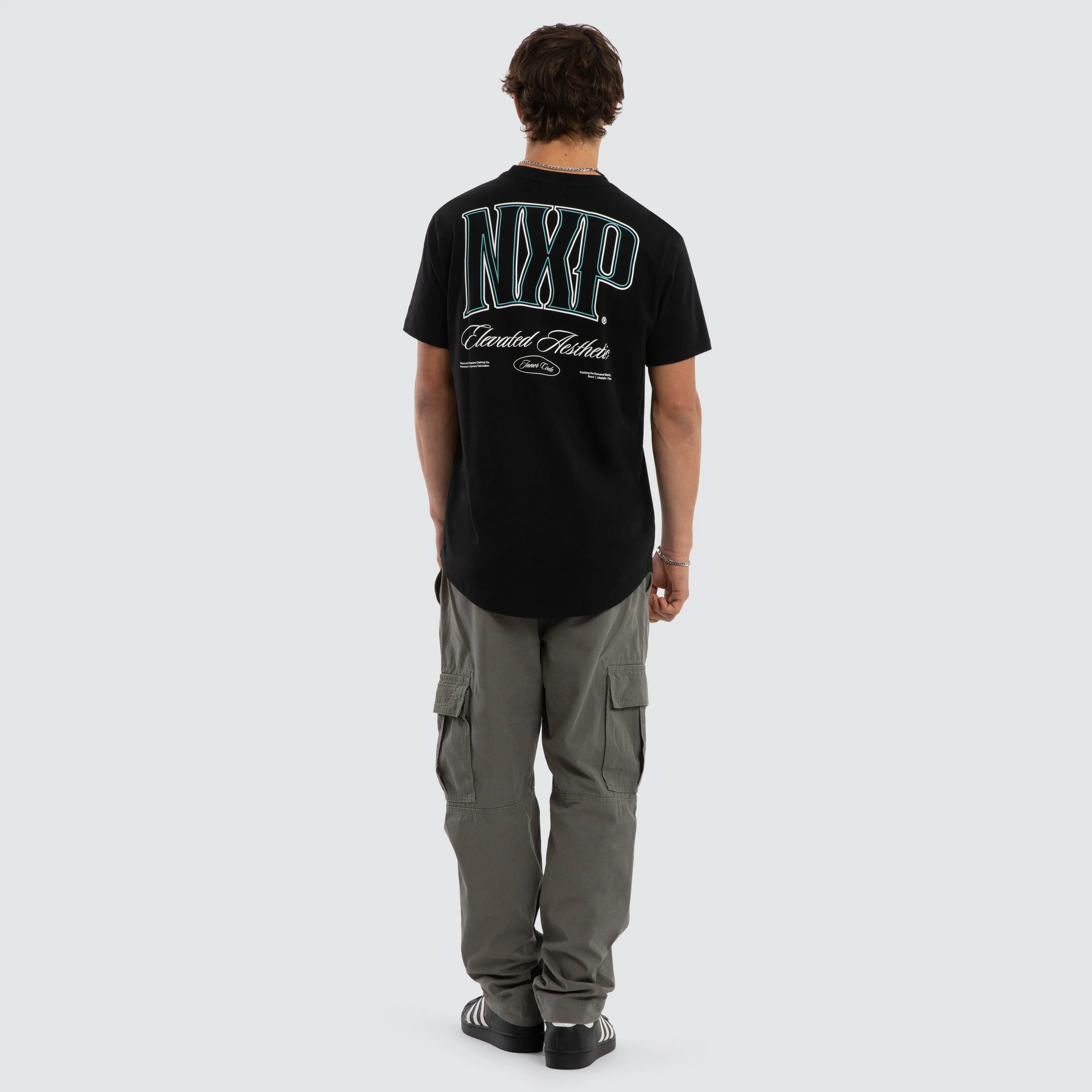 Circuit Dual Curved Tee Jet Black sold by Nena and Pasadena product image thumbnail 5