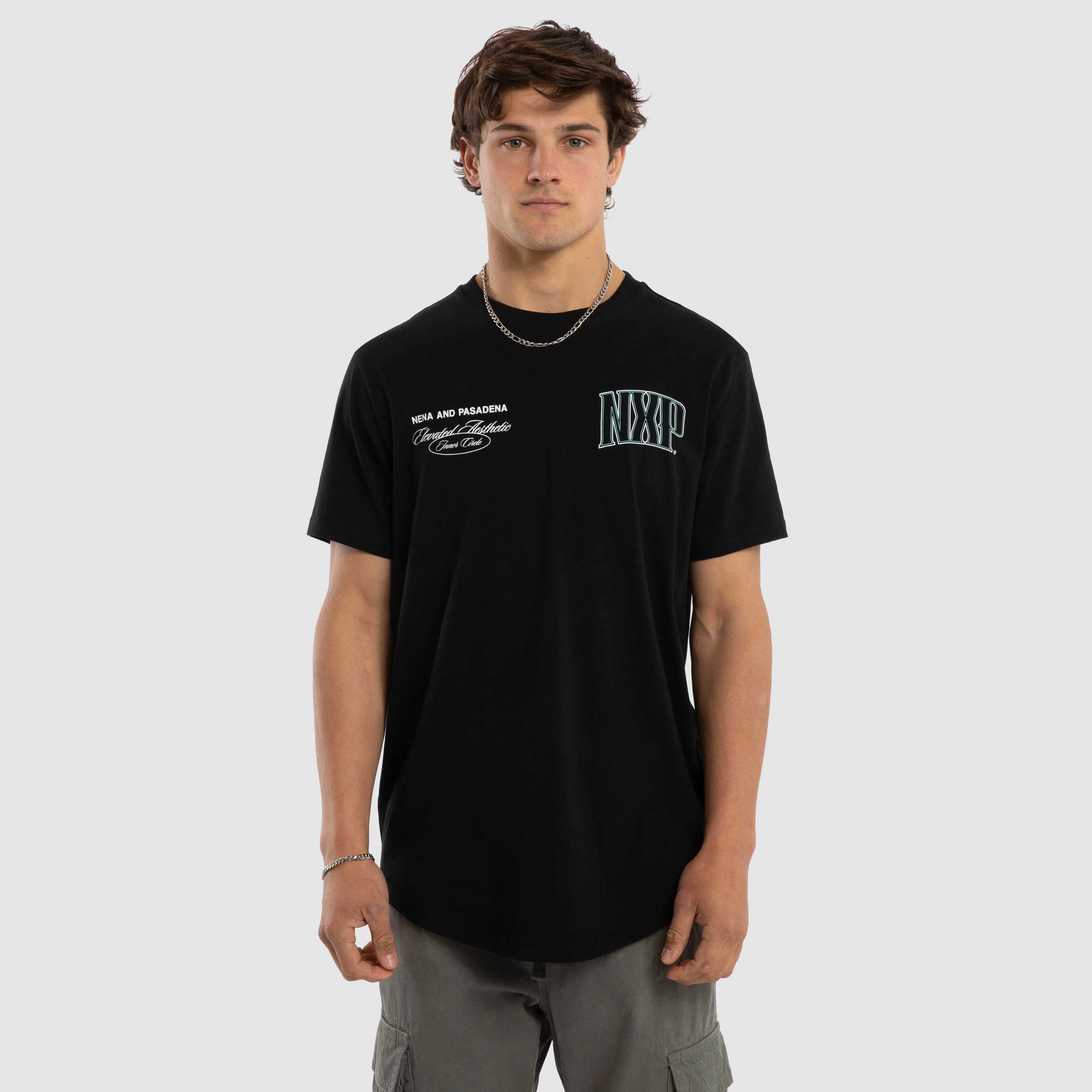 Circuit Dual Curved Tee Jet Black sold by Nena and Pasadena product image thumbnail 3