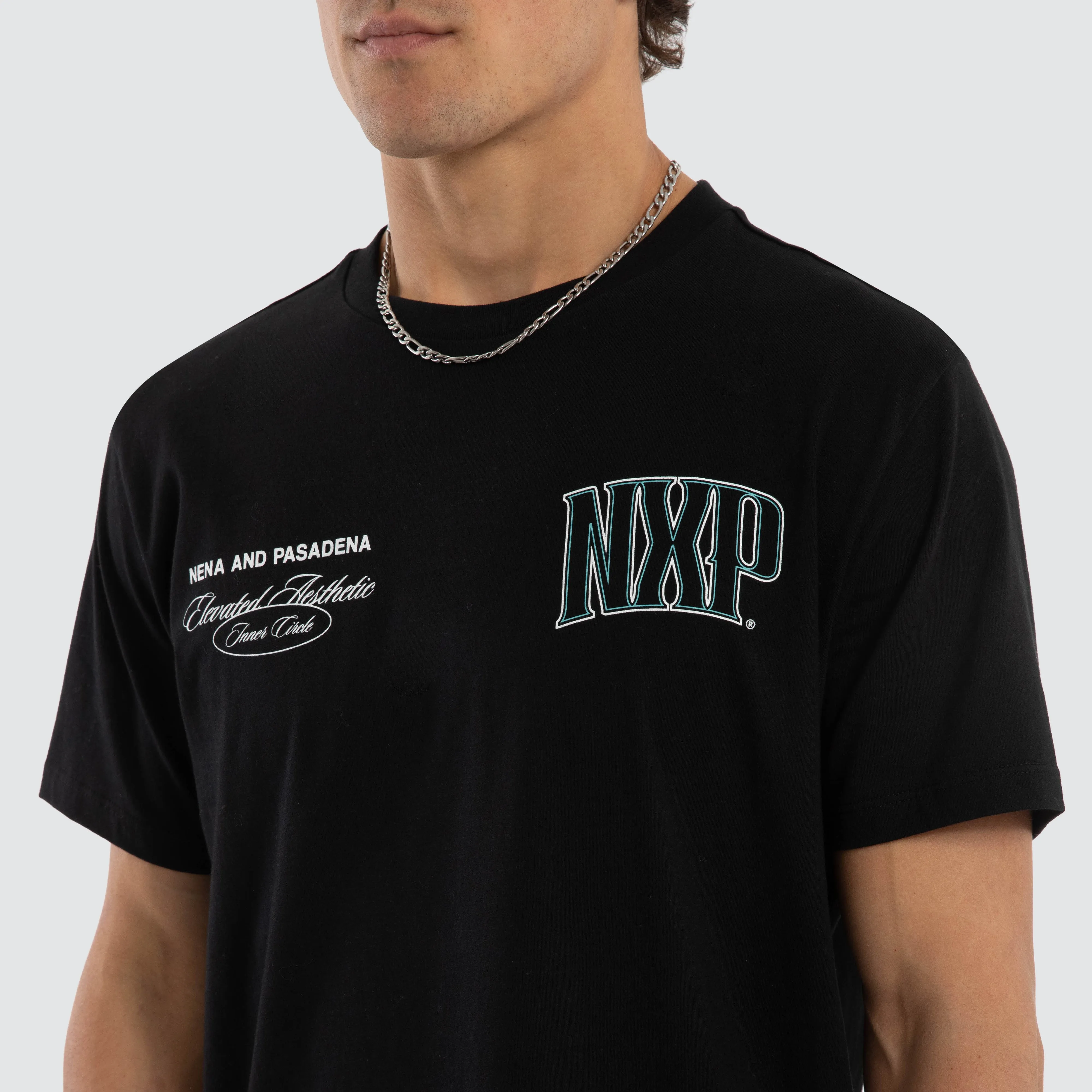 Circuit Dual Curved Tee Jet Black sold by Nena and Pasadena product image thumbnail 4