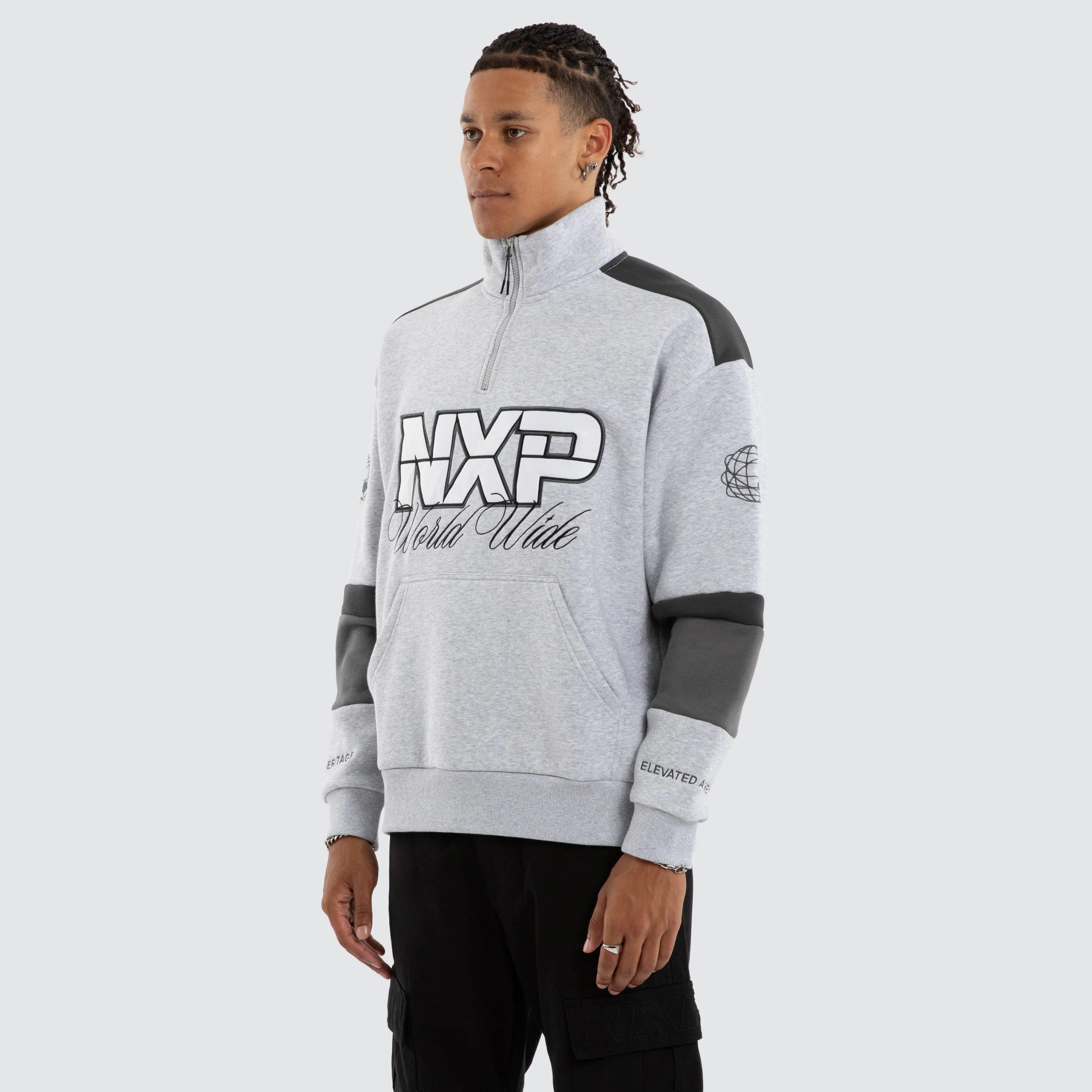 Eternal Zip Pullover Sweater Grey Marle sold by Nena and Pasadena product image thumbnail 3