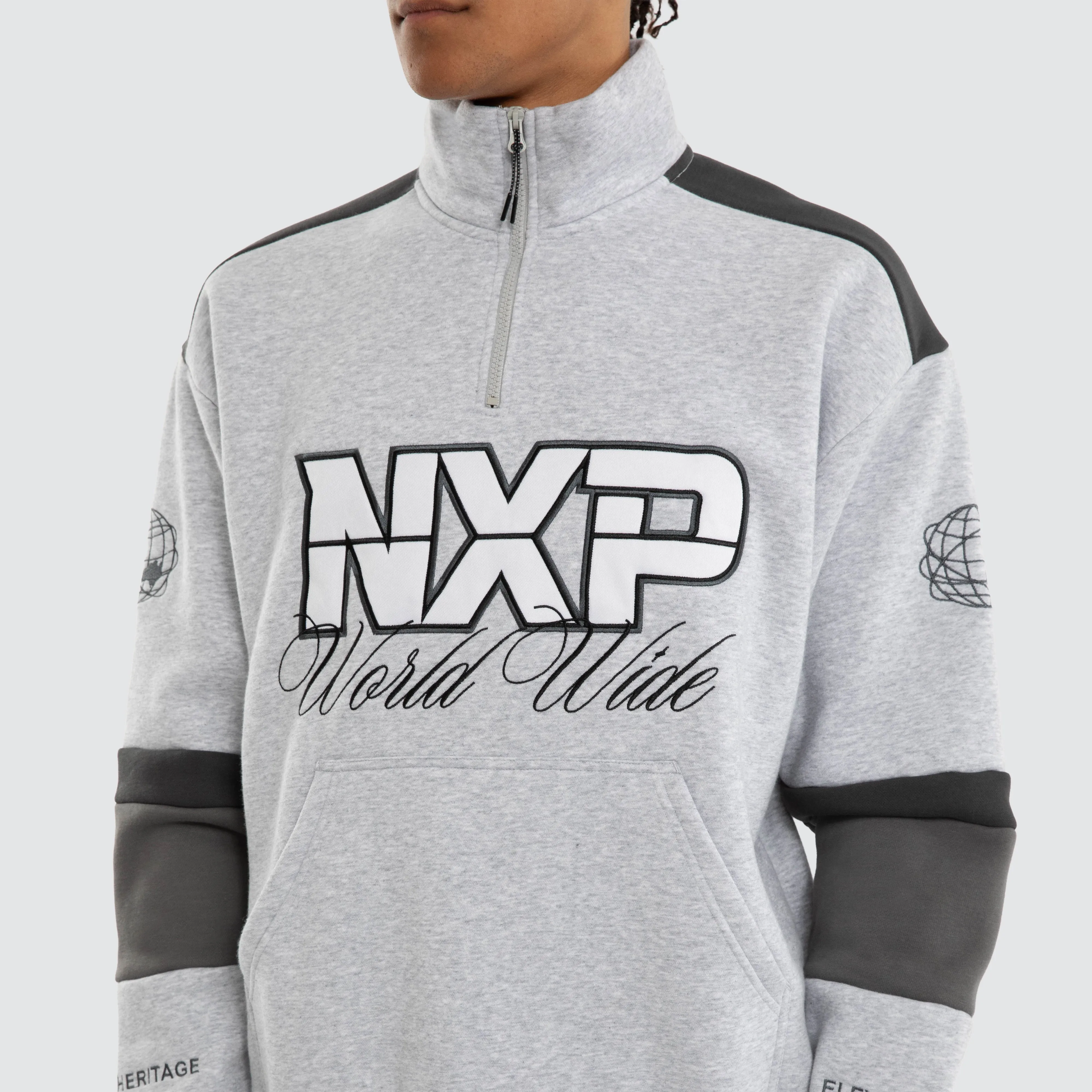 Eternal Zip Pullover Sweater Grey Marle sold by Nena and Pasadena product image thumbnail 4