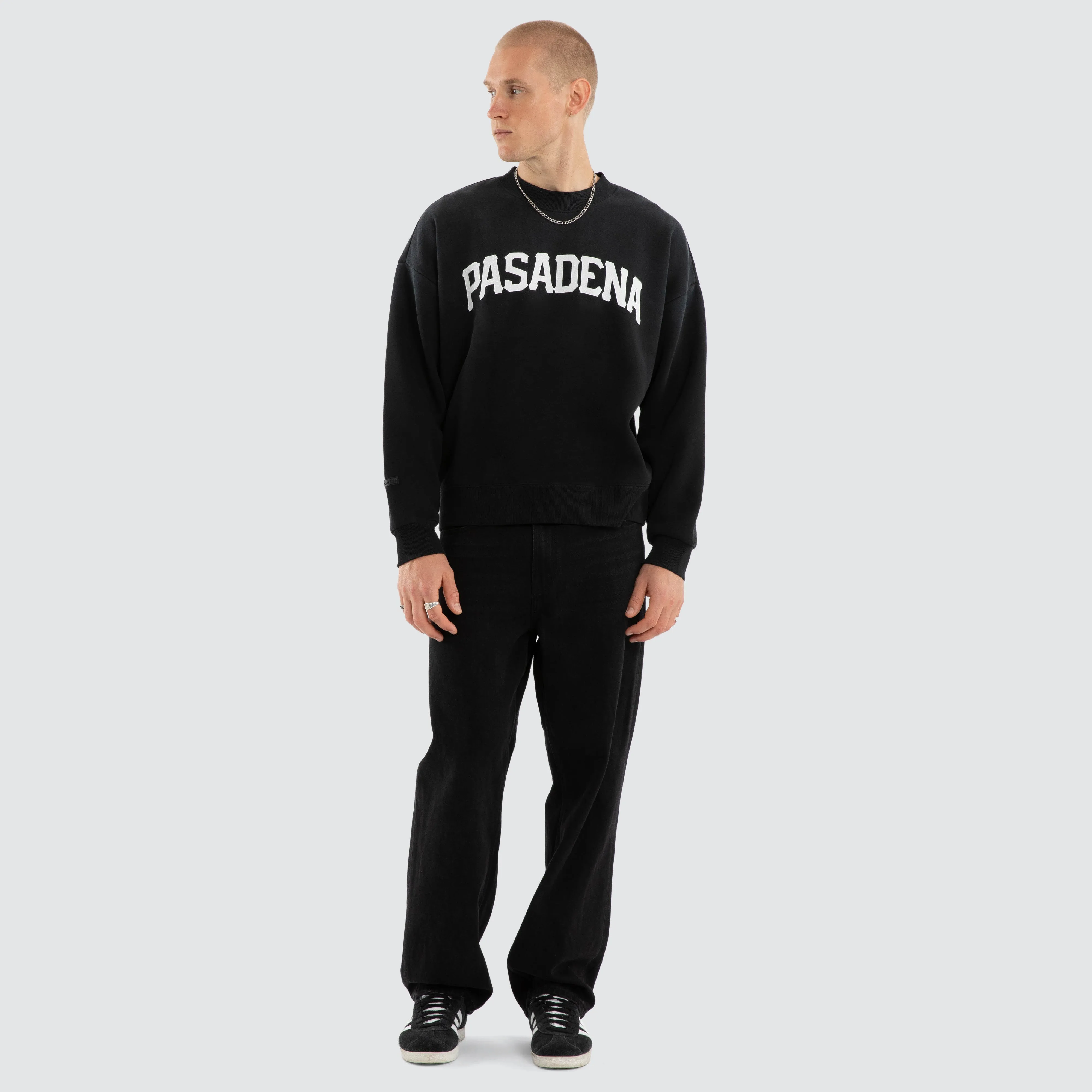 Halo Box Fit Sweater Sunbleached Anthracite Black sold by Nena and Pasadena product image thumbnail 5