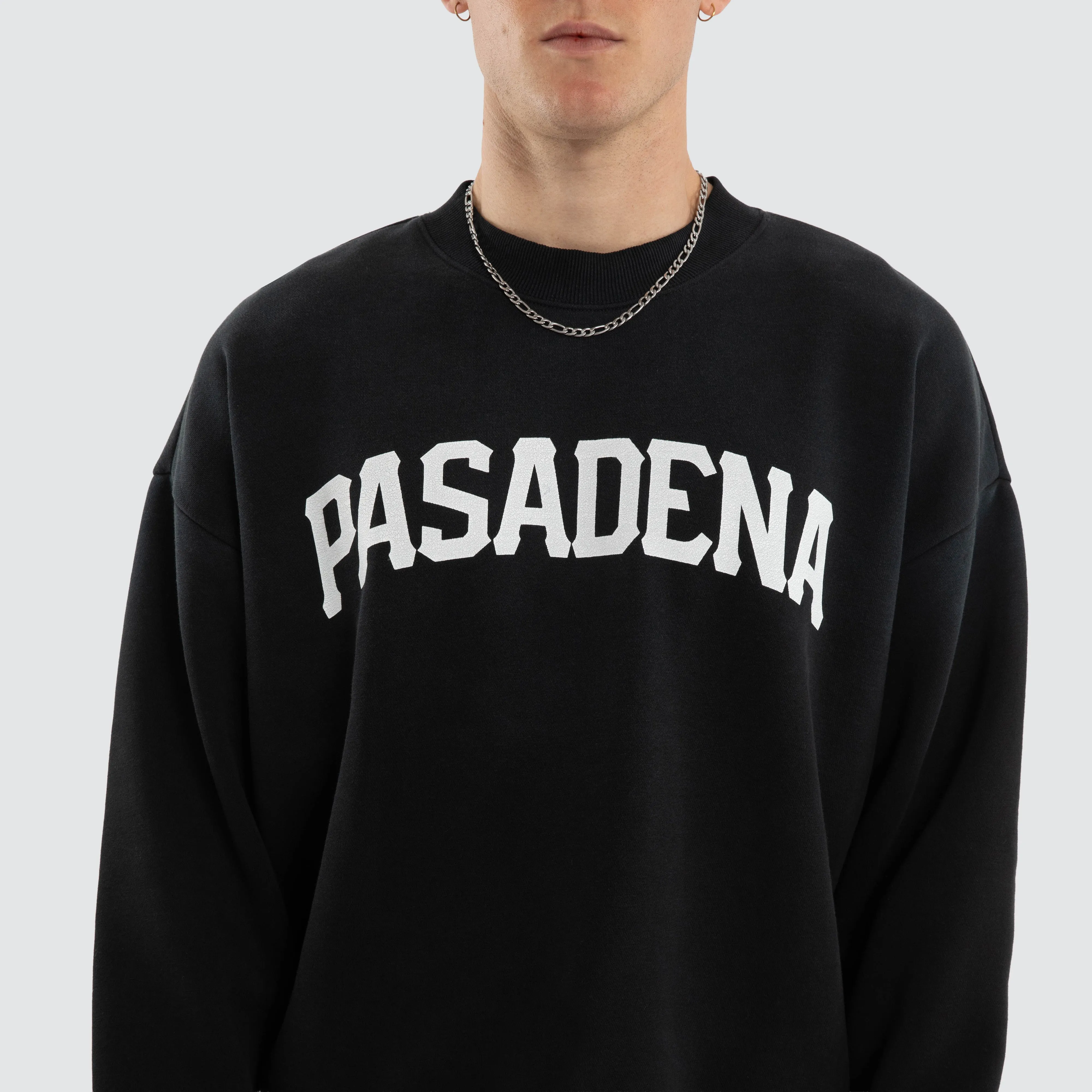 Halo Box Fit Sweater Sunbleached Anthracite Black sold by Nena and Pasadena product image thumbnail 3