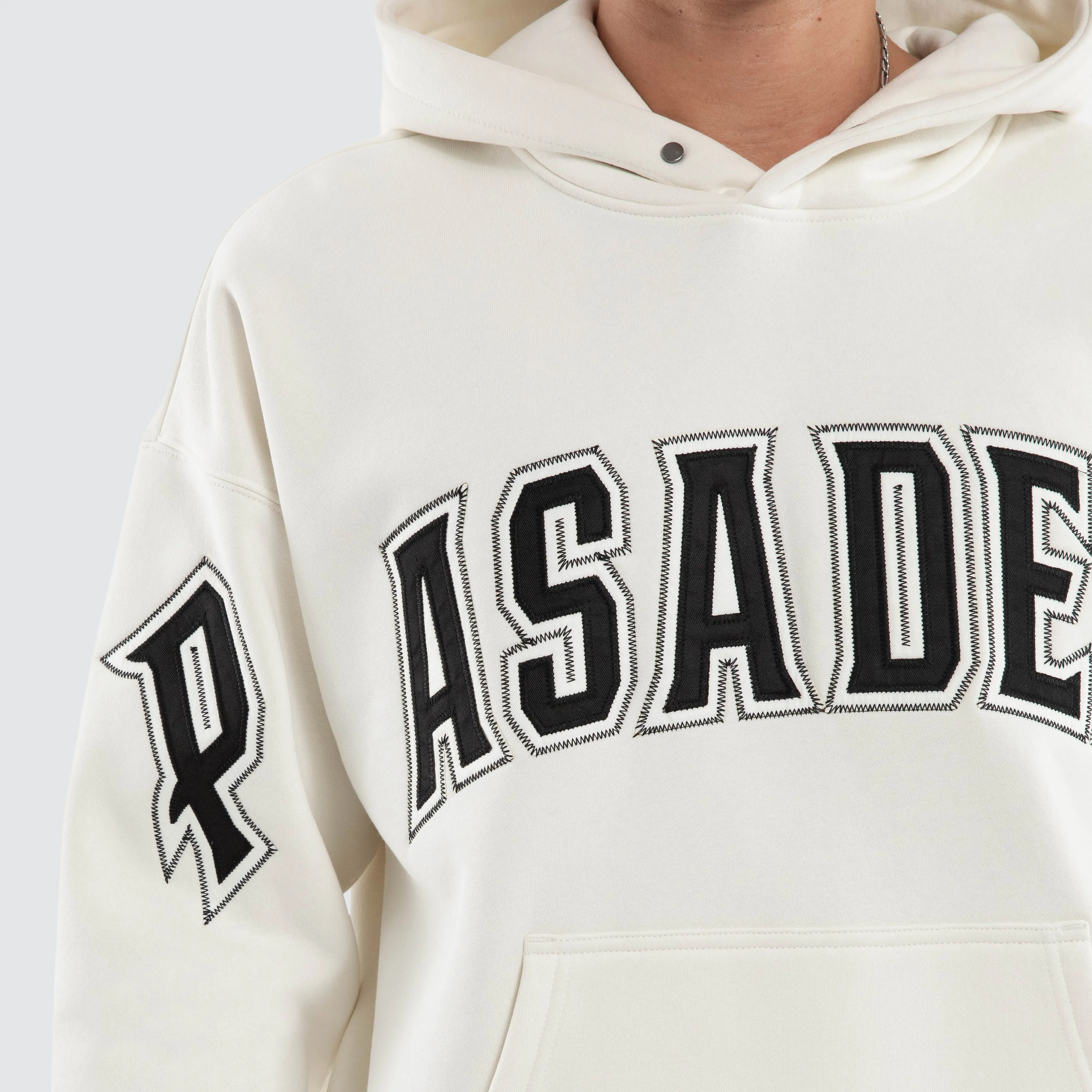 Fence Box Fit Hoodie Natural White sold by Nena and Pasadena product image thumbnail 3