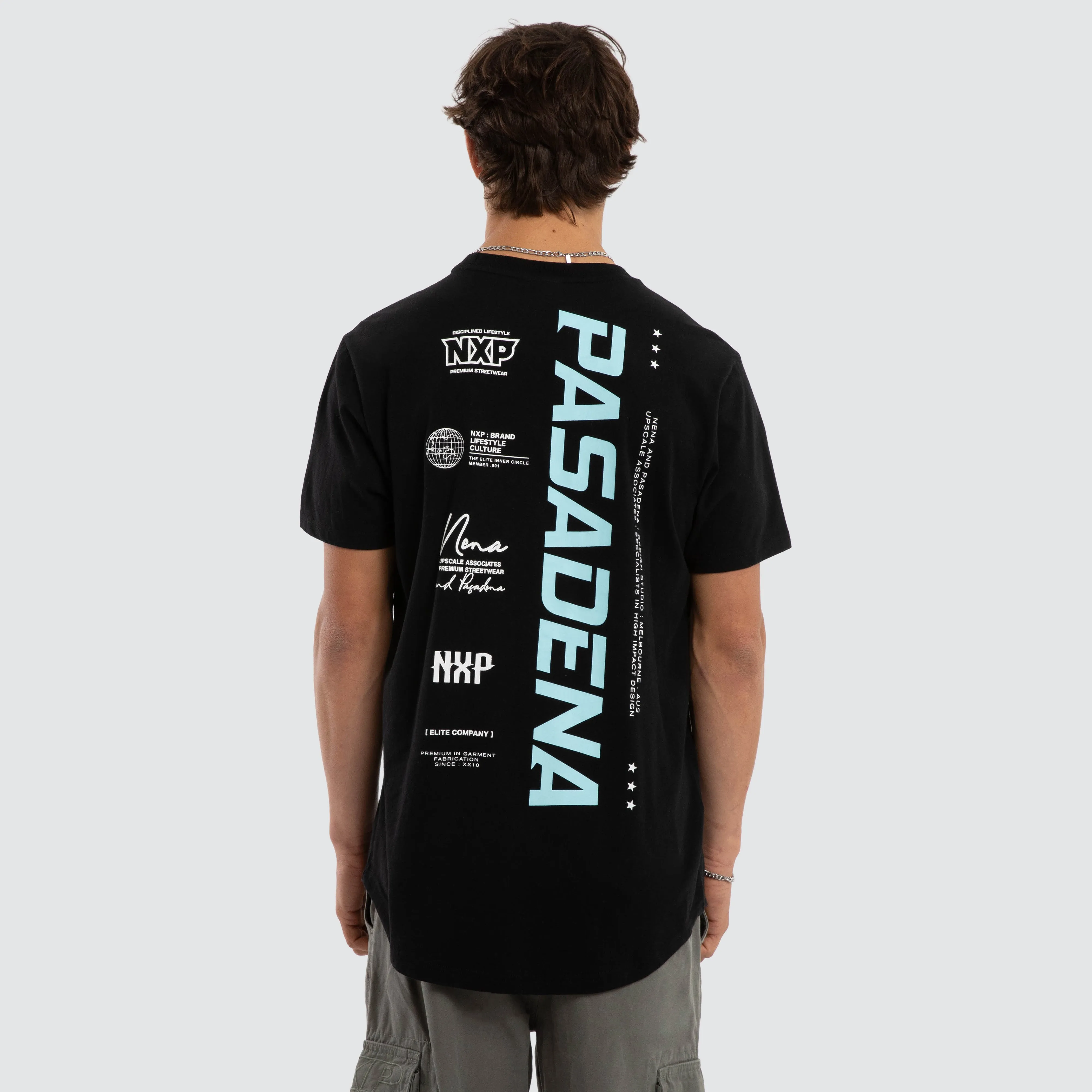 System Dual Curved Tee Jet Black sold by Nena and Pasadena product image thumbnail 2