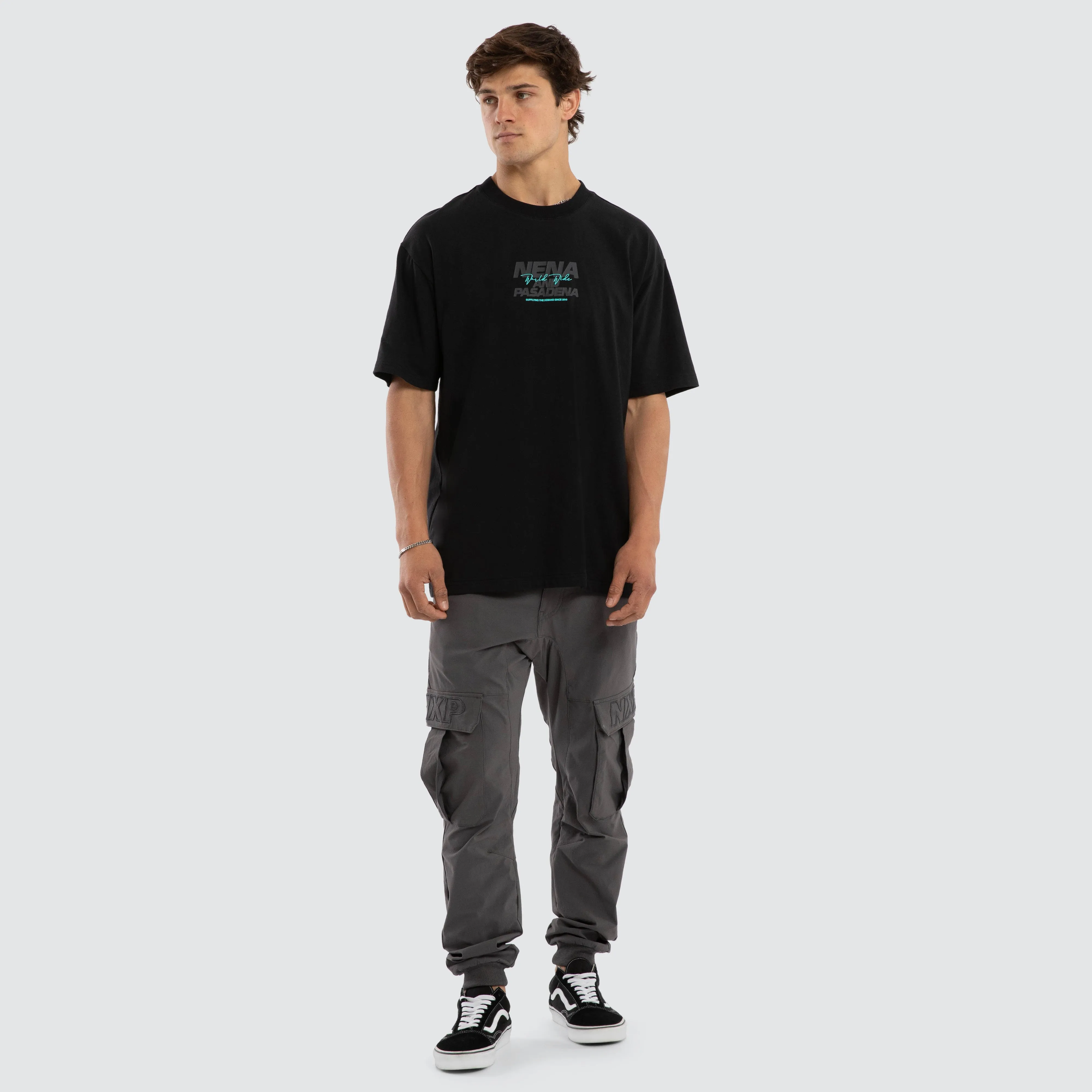 Hybrid Box Fit Tee Anthracite Black sold by Nena and Pasadena product image thumbnail 5